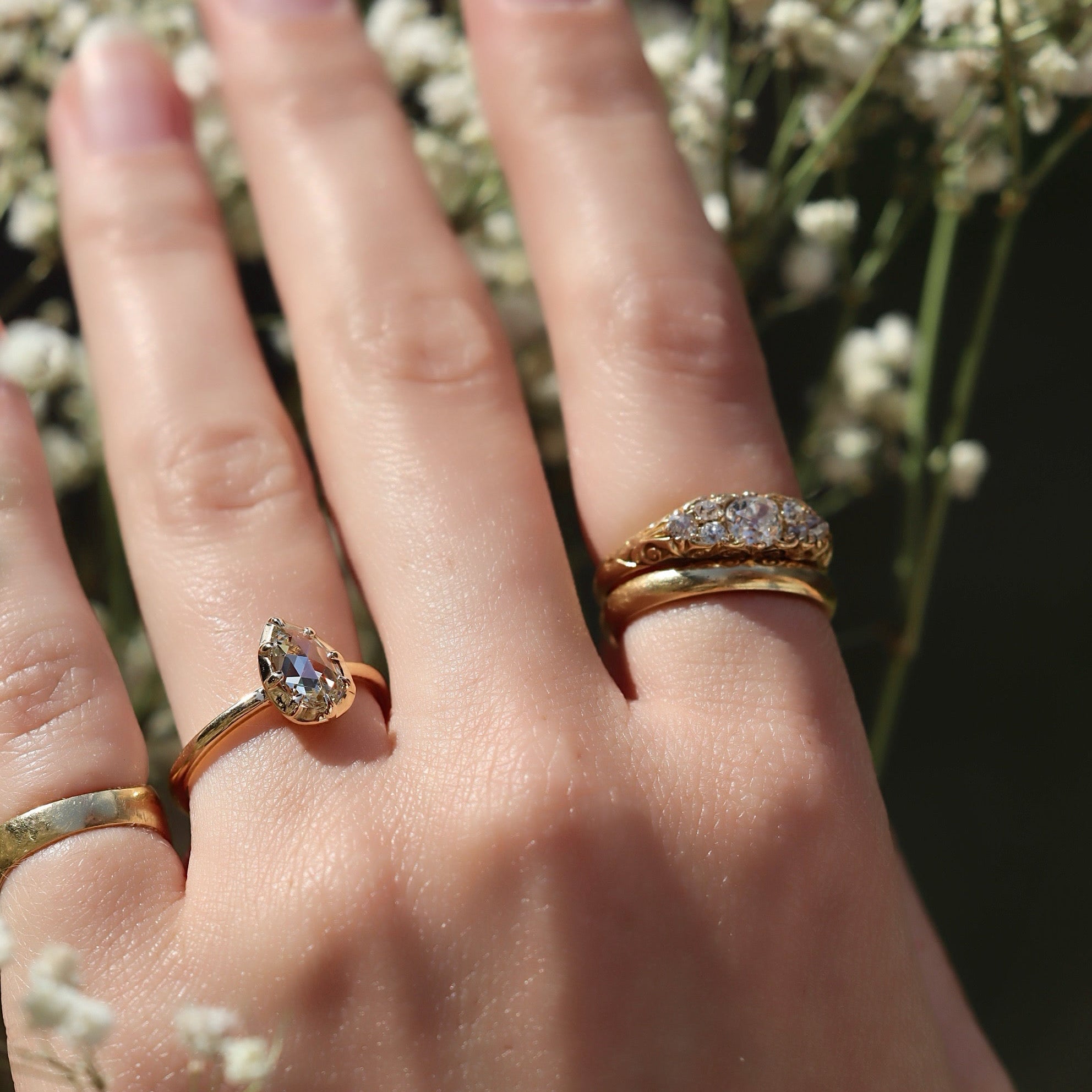 AB MADE diamond engagement ring