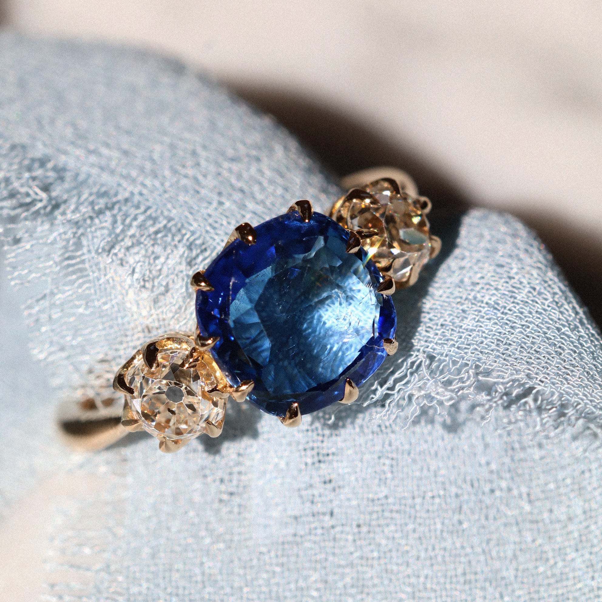 AB MADE diamond with gemstone