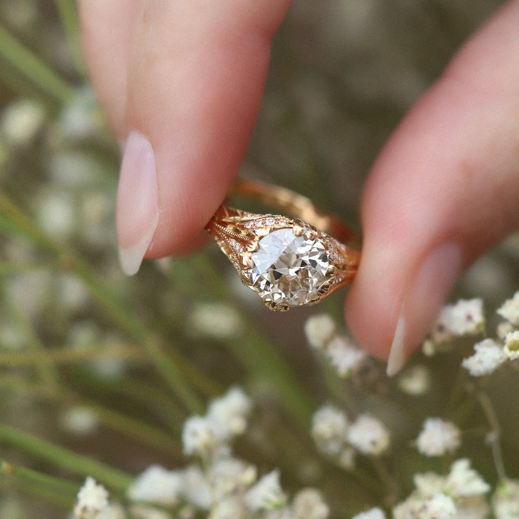 AB MADE diamond engagement ring