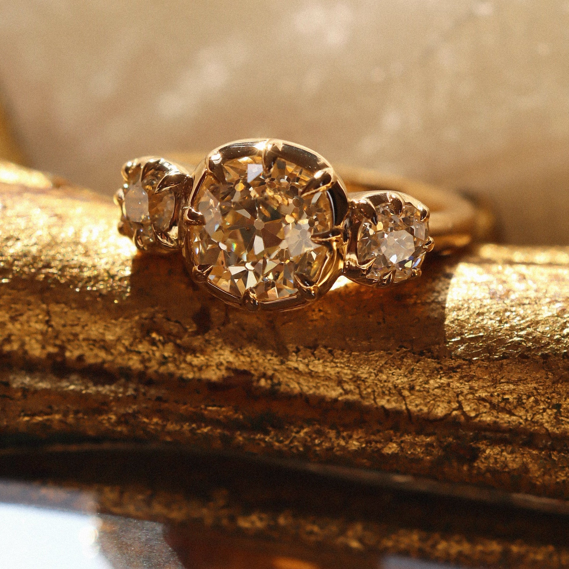 AB MADE diamond engagement ring