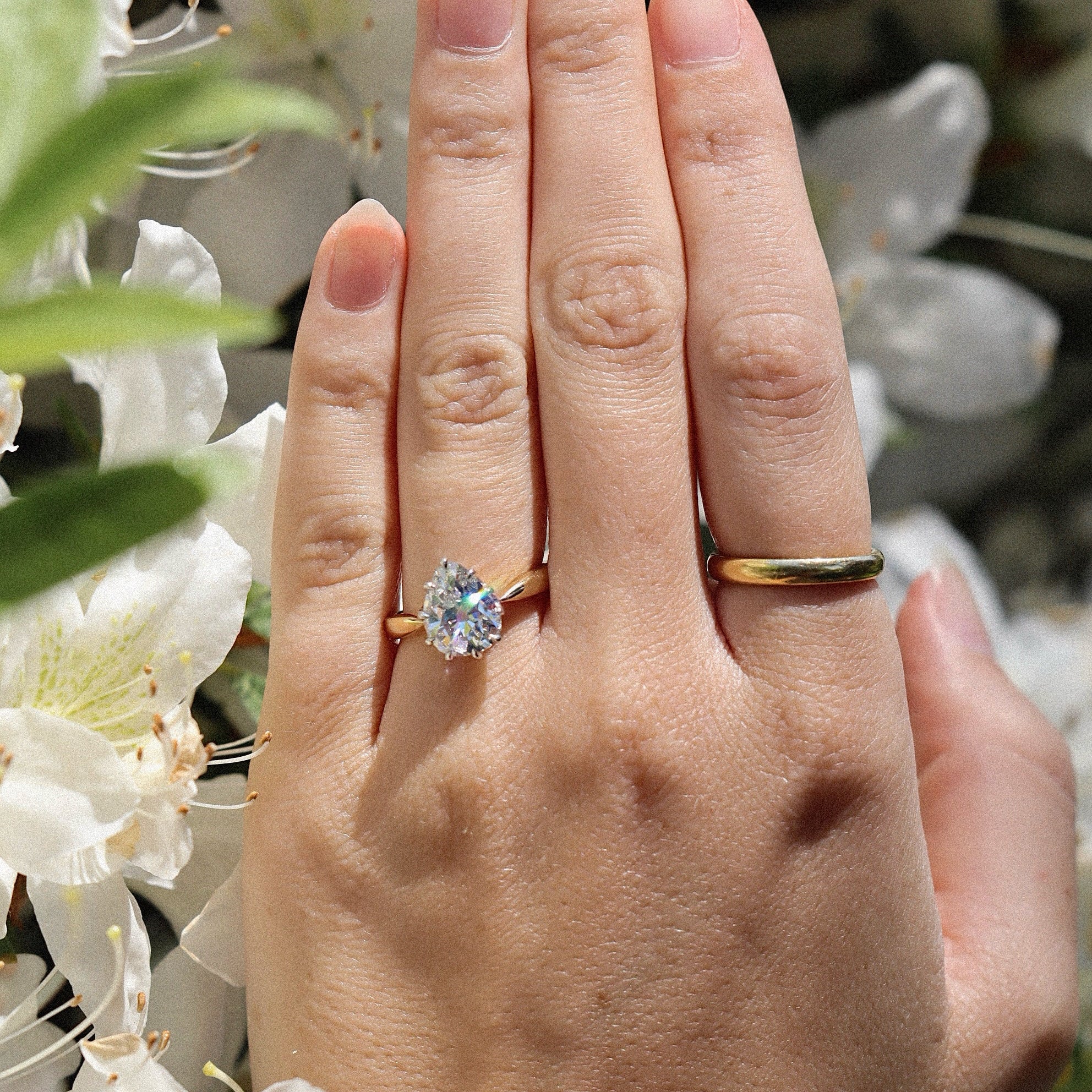 AB MADE diamond engagement ring