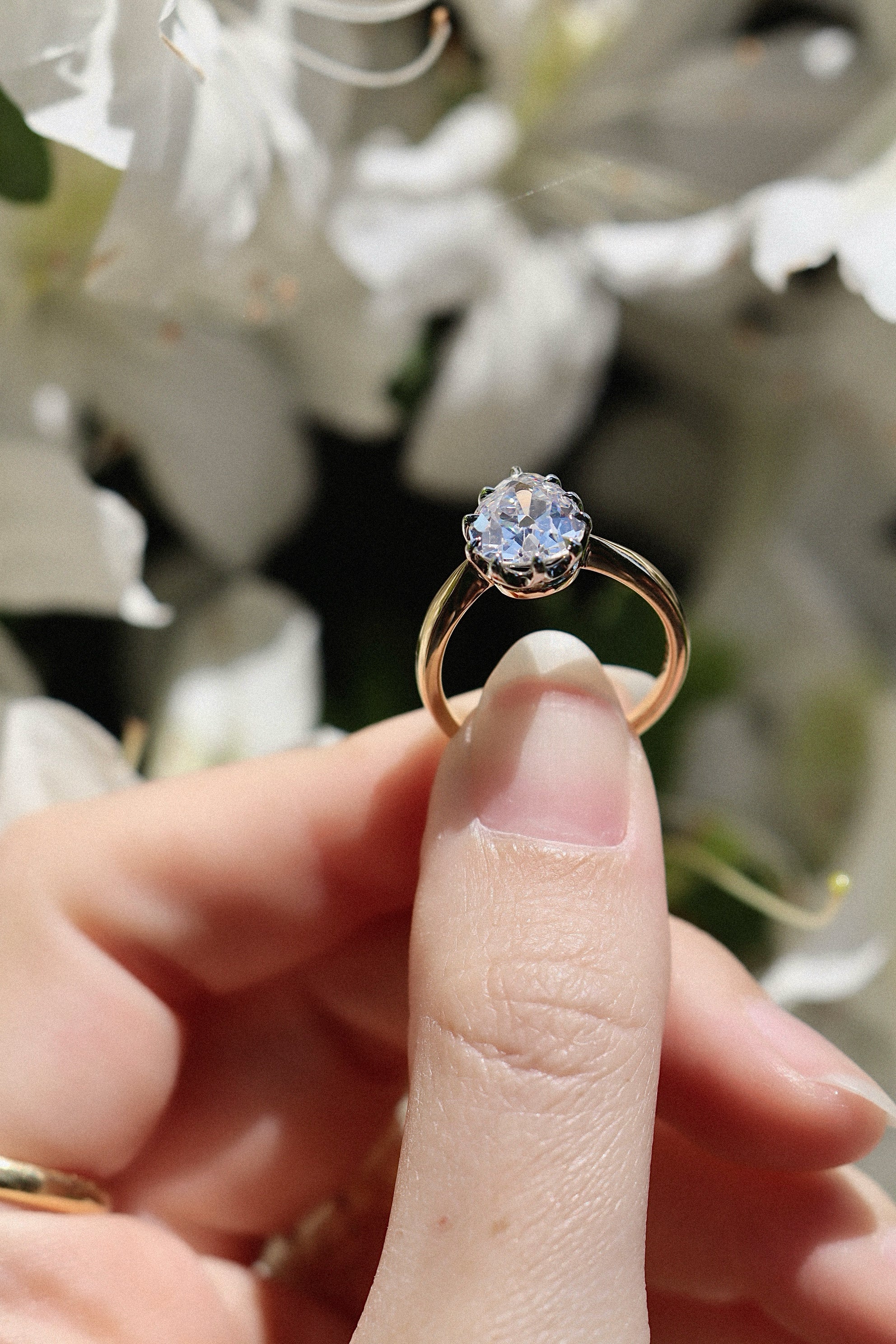 Pear cut diamond Rings