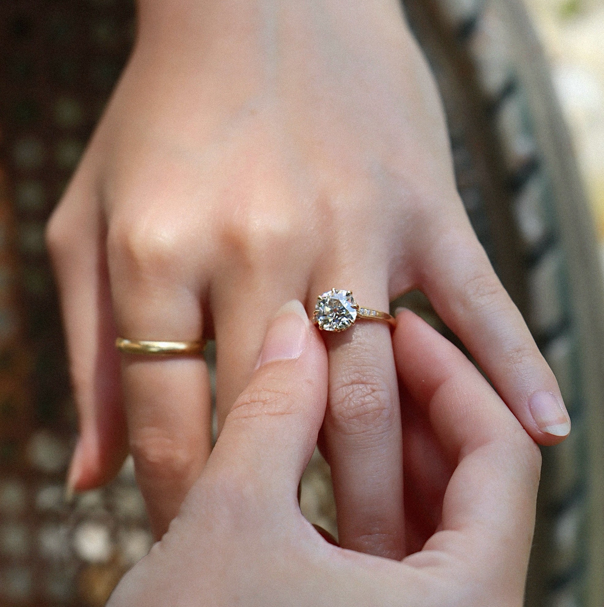 AB MADE diamond engagement ring