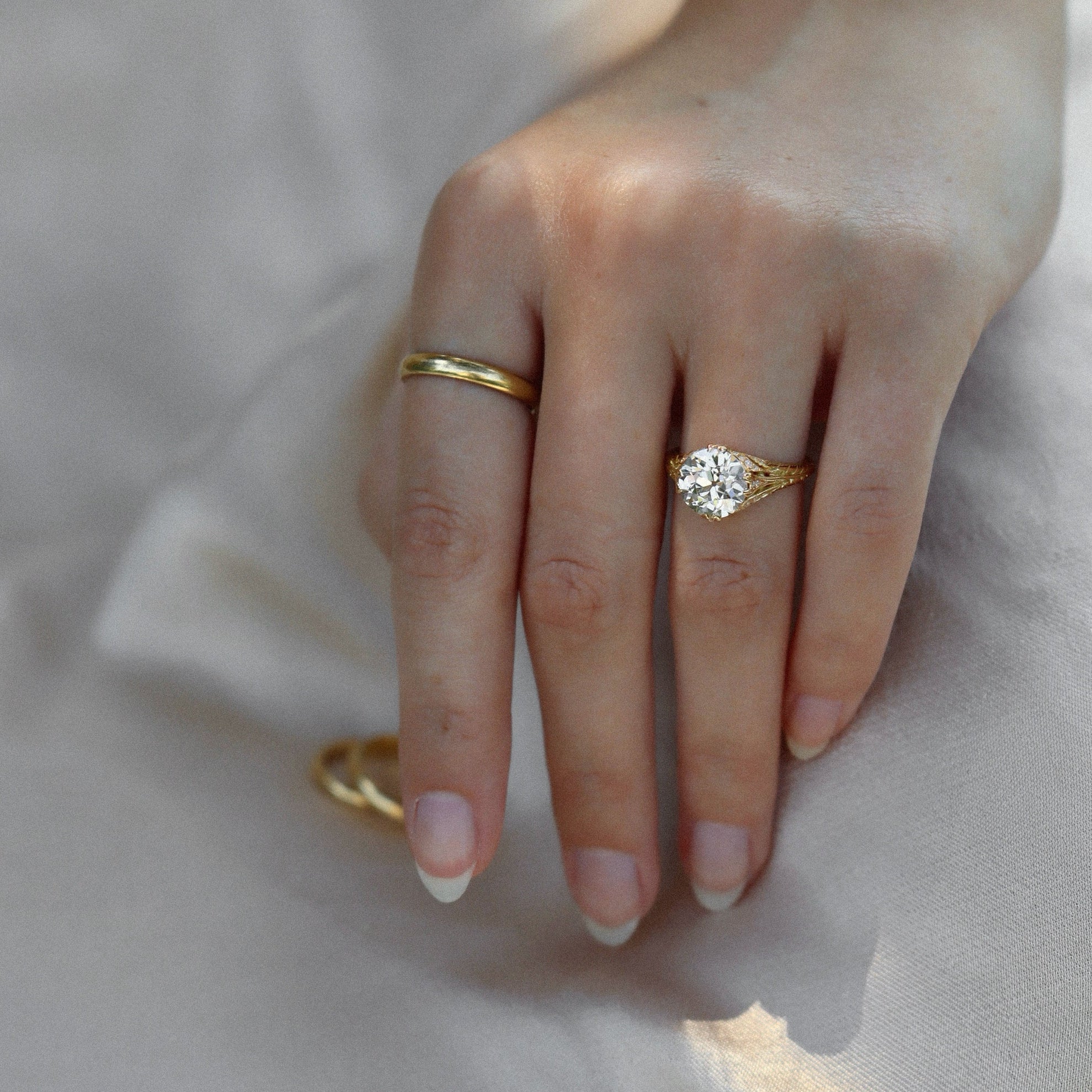 AB MADE diamond engagement ring