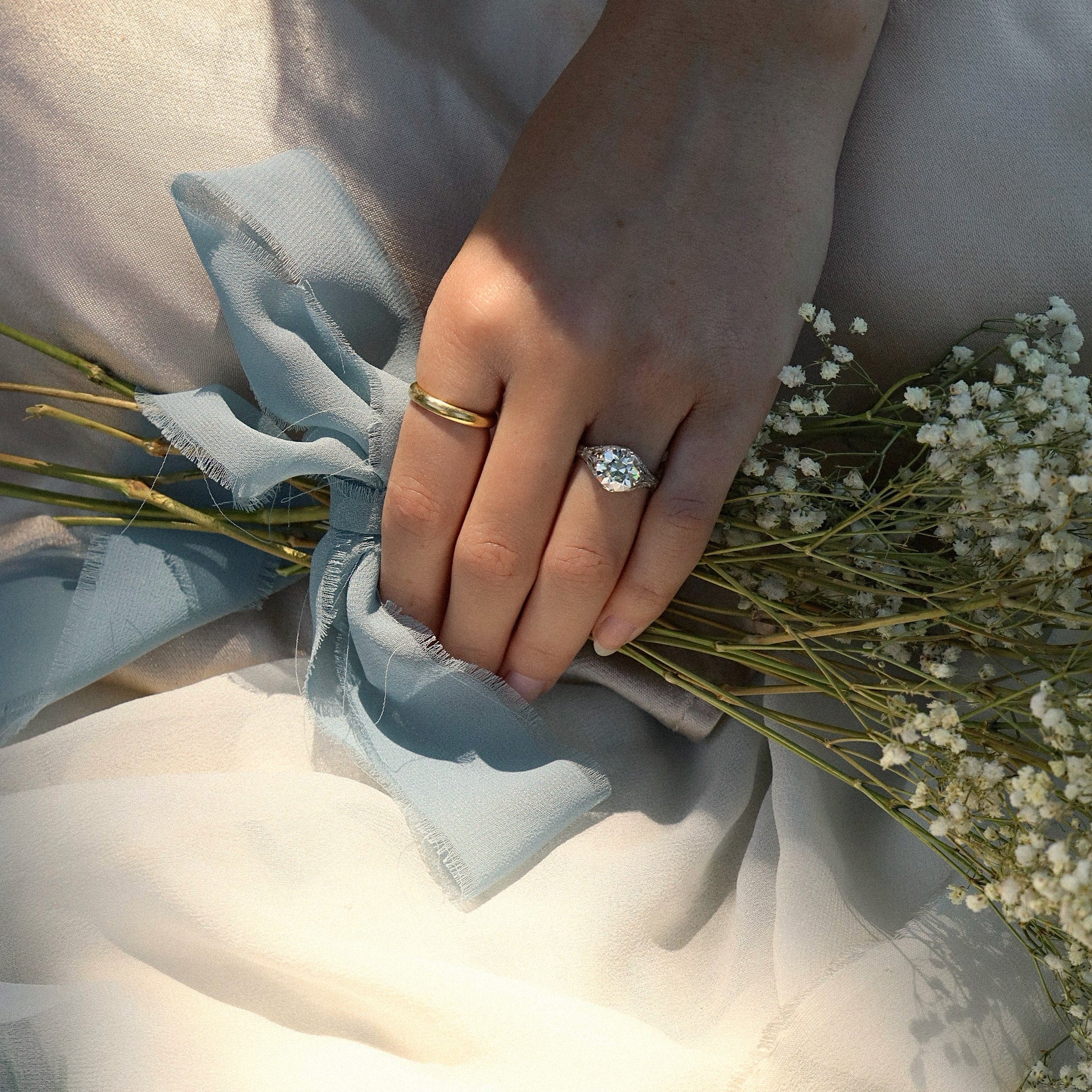 AB MADE diamond engagement ring