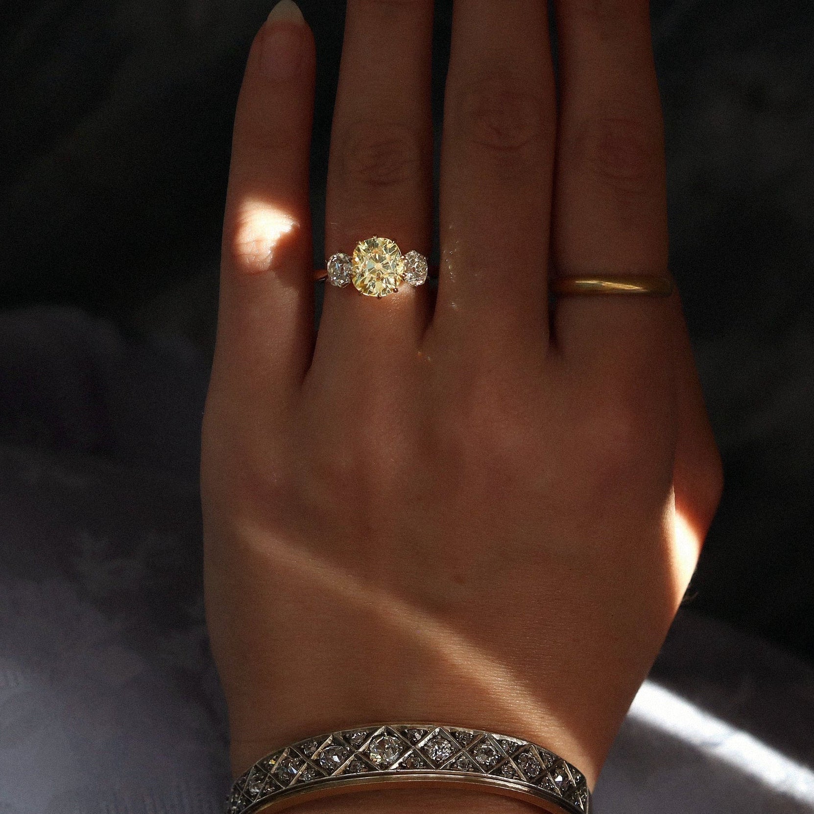 AB MADE diamond engagement ring