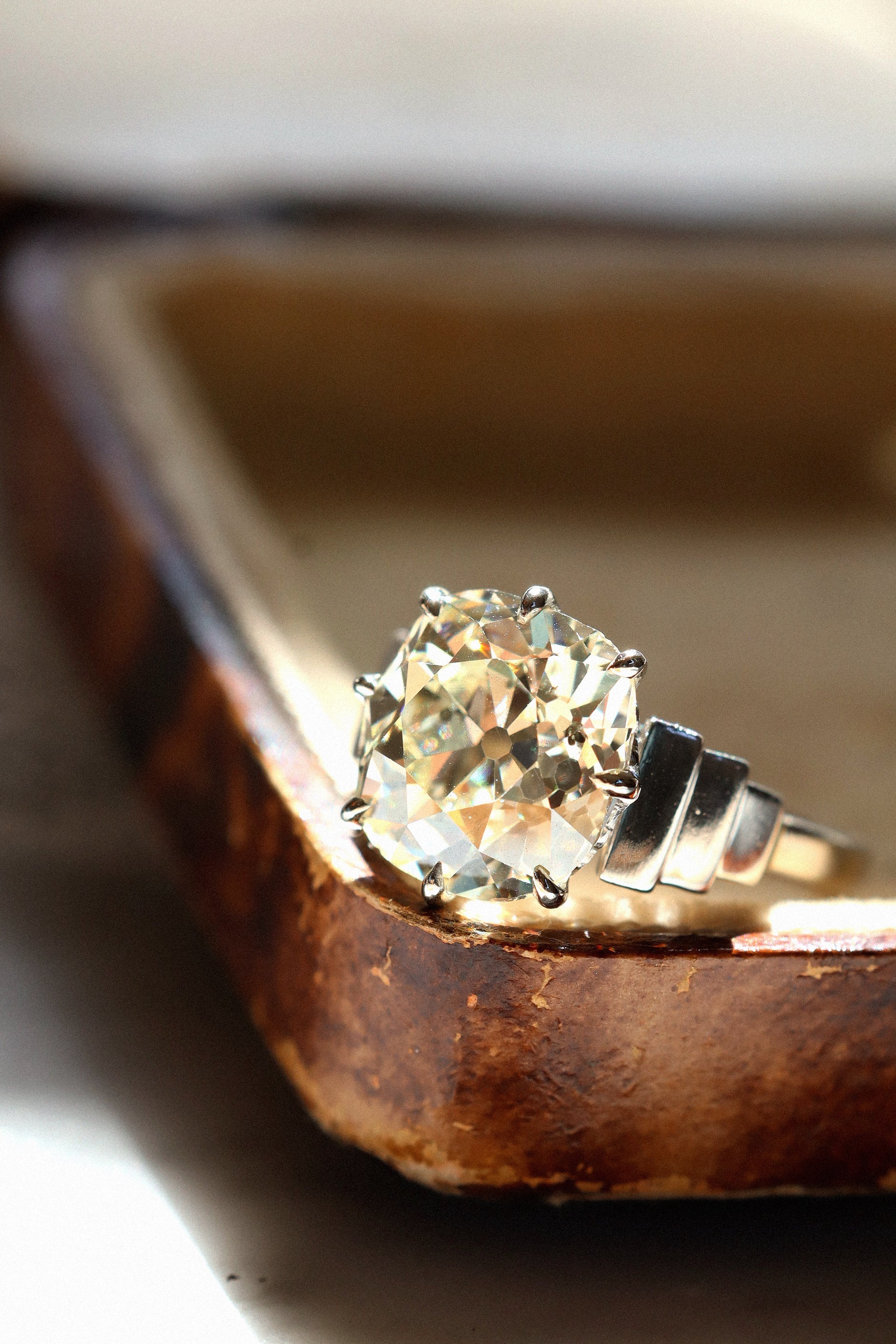 Old Mine cut diamond Rings