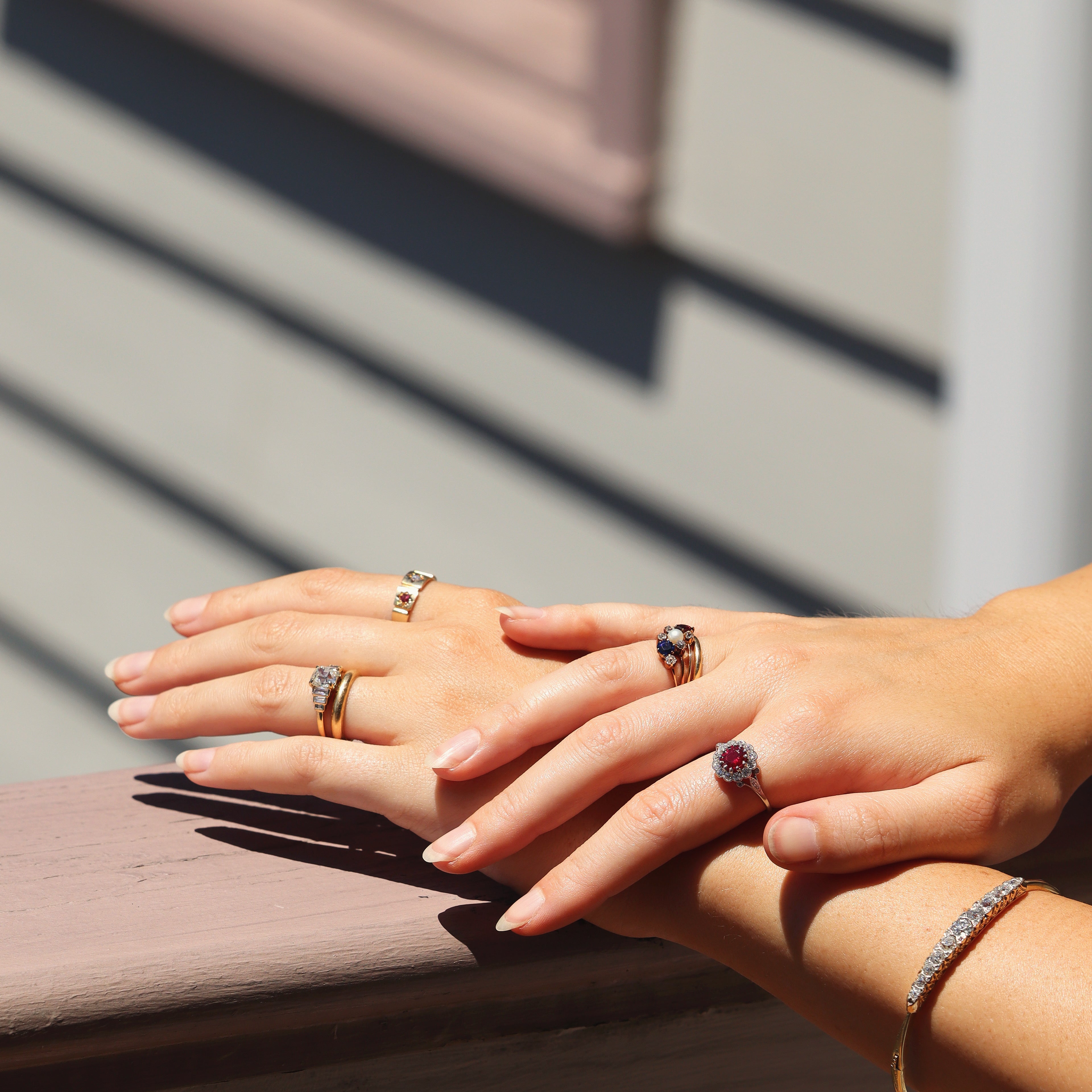 J-K-L color VS clarity diamond Rings