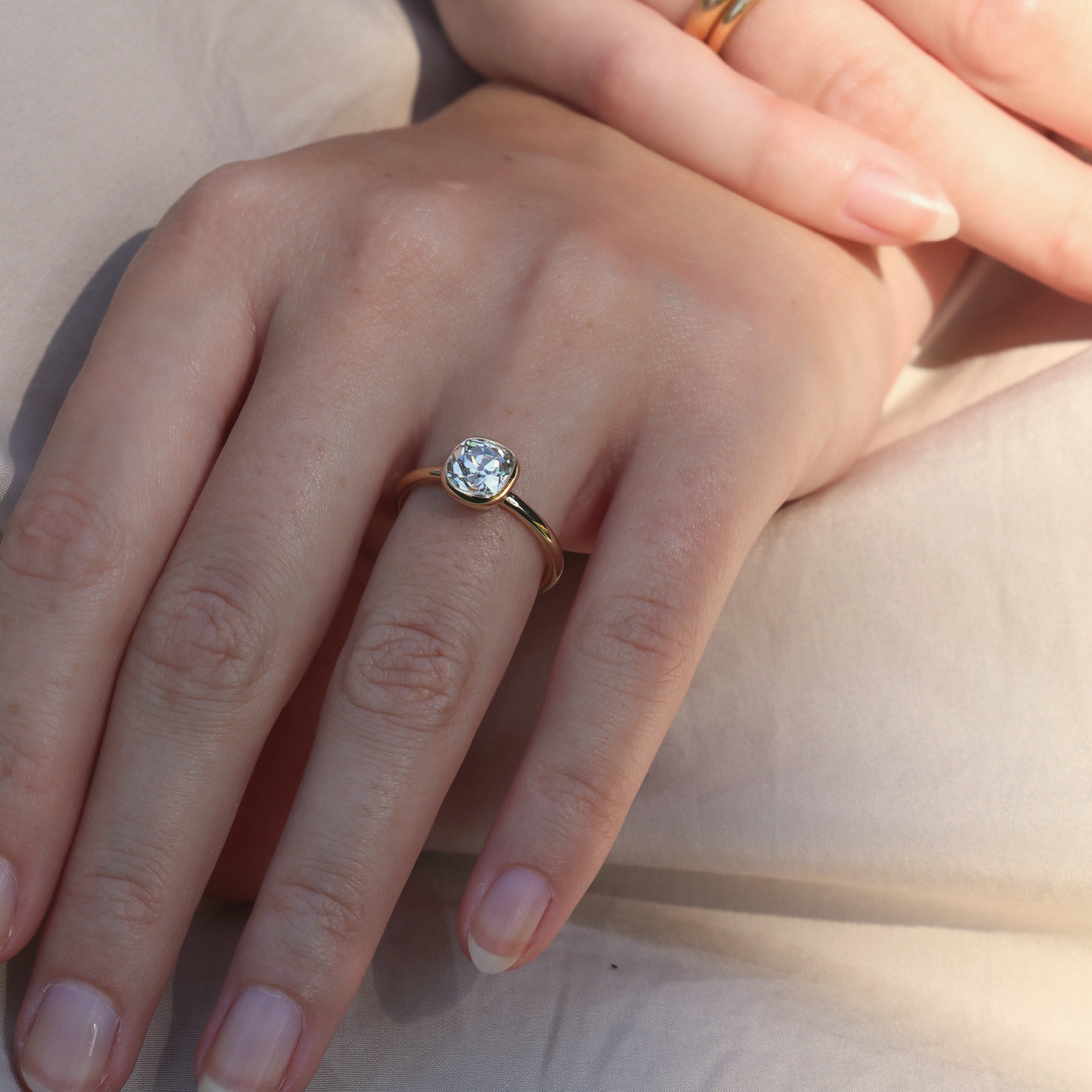 AB MADE diamond engagement ring