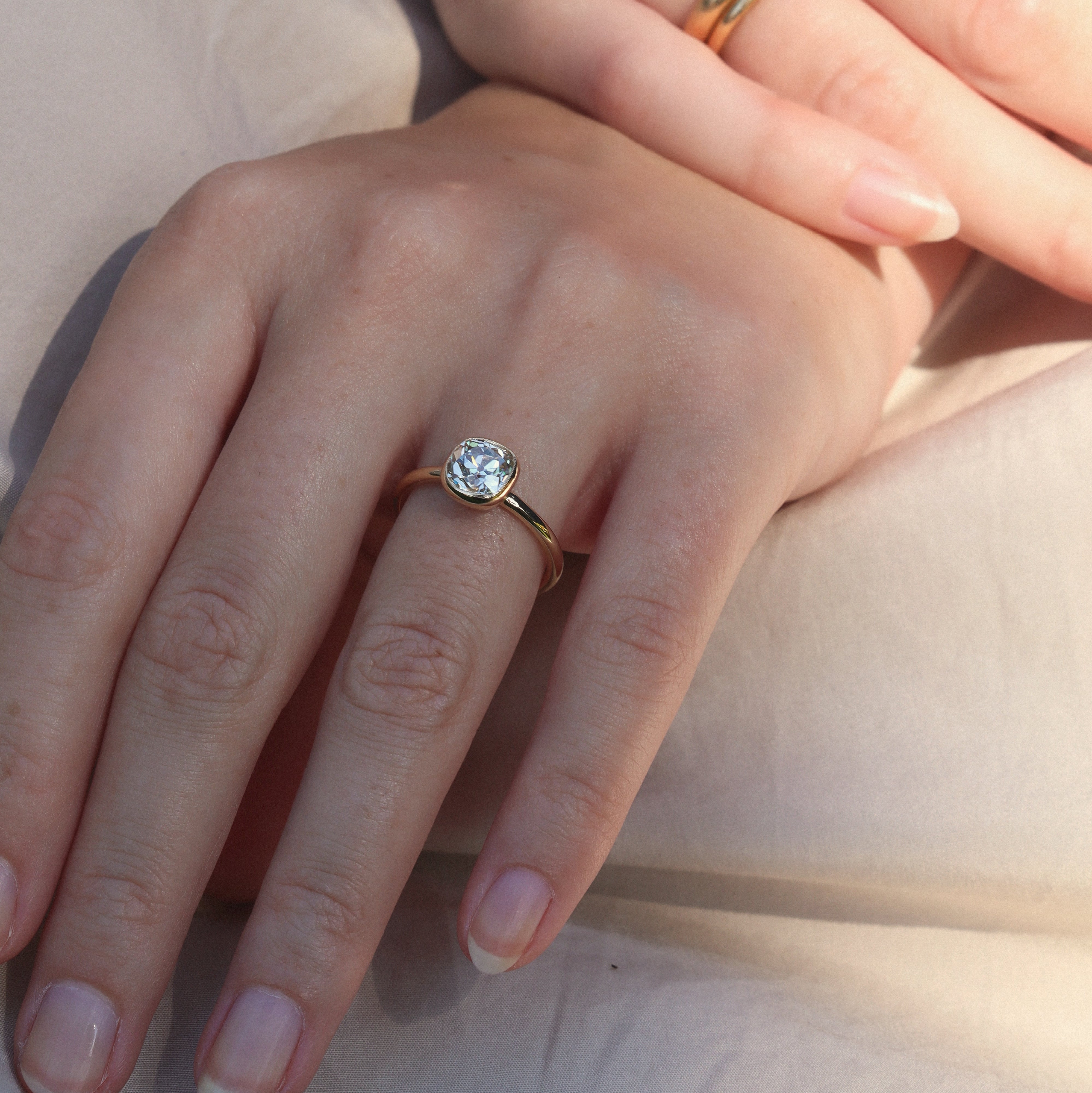 AB MADE diamond engagement ring