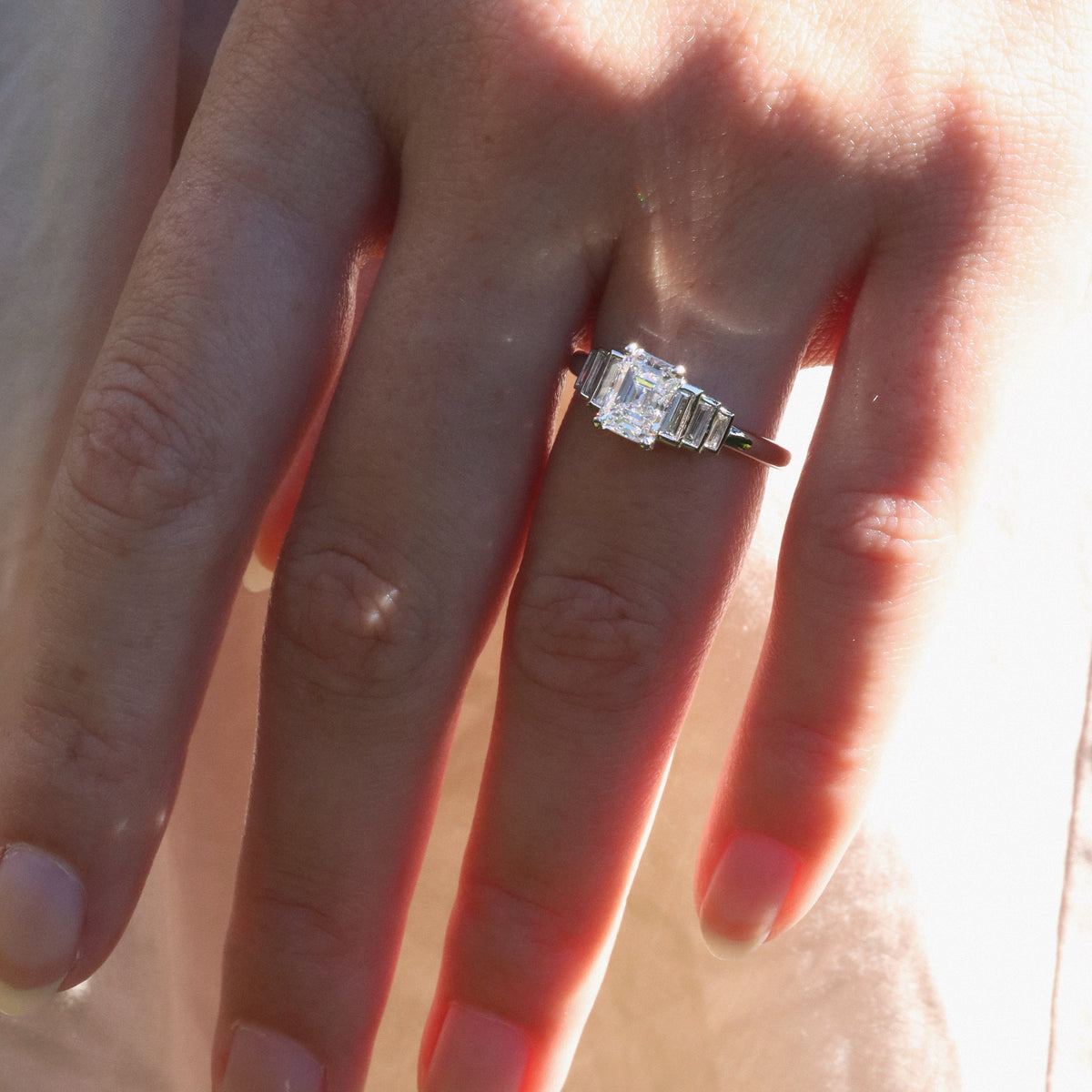 AB MADE diamond engagement ring