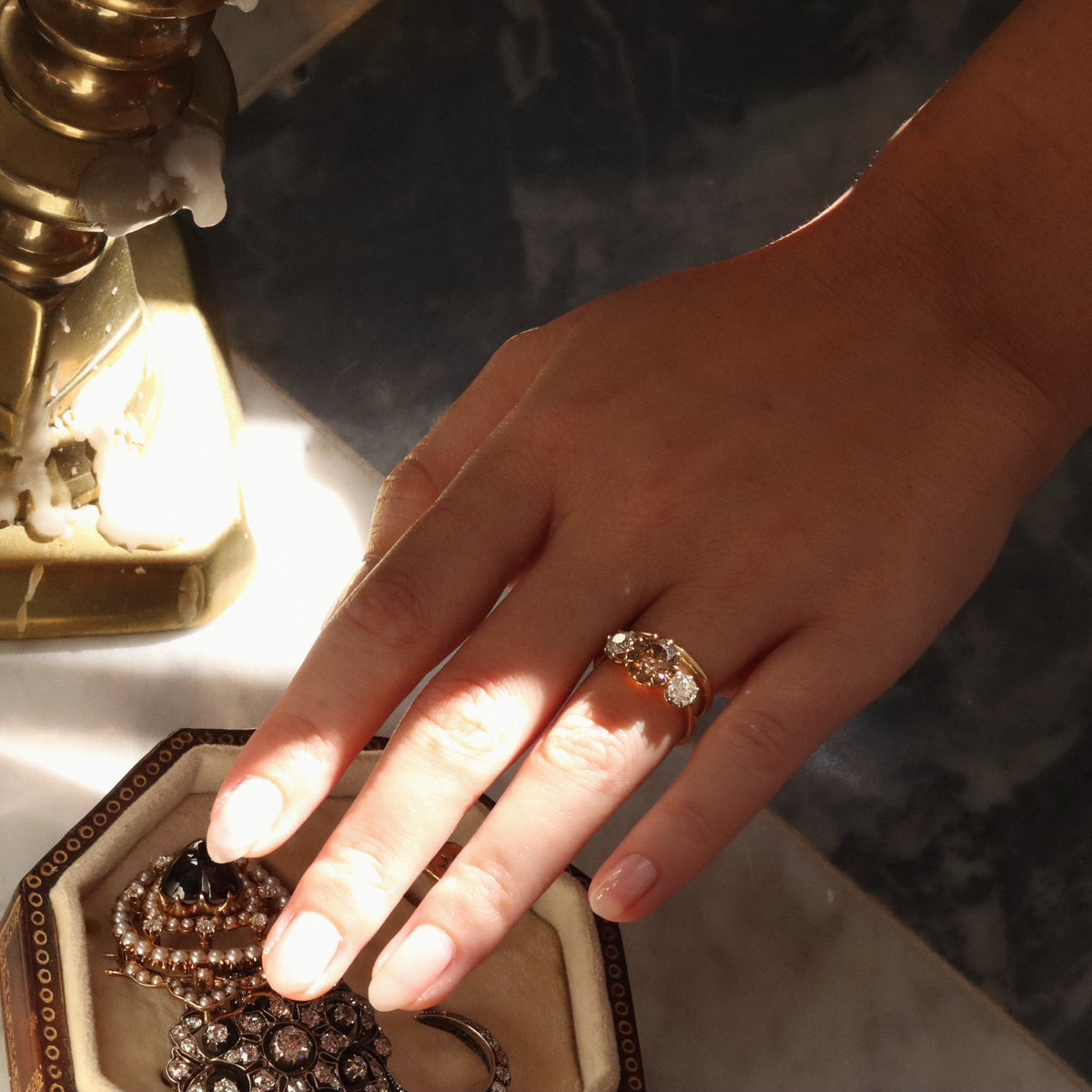 AB MADE diamond engagement ring