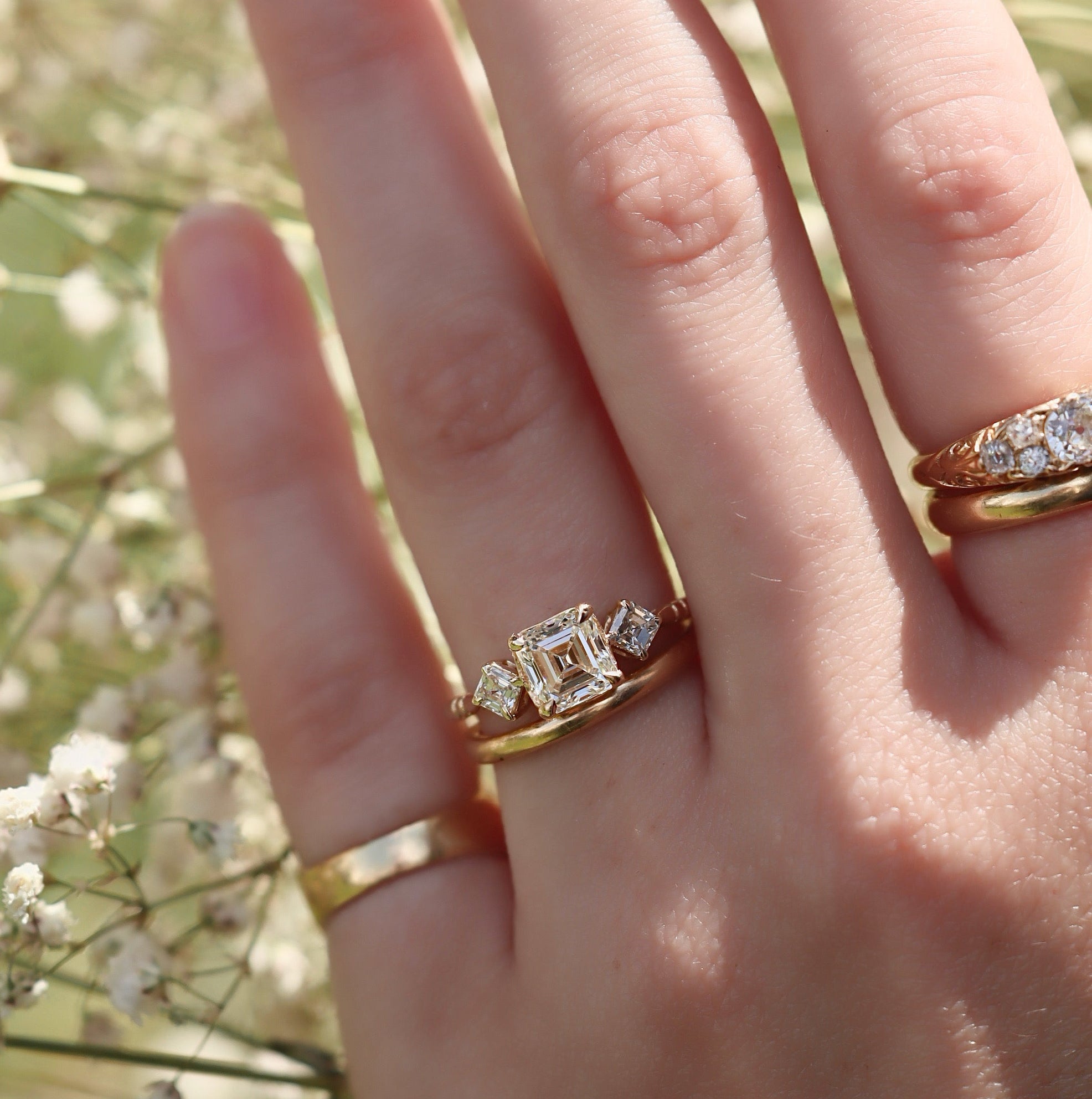 AB MADE diamond engagement ring