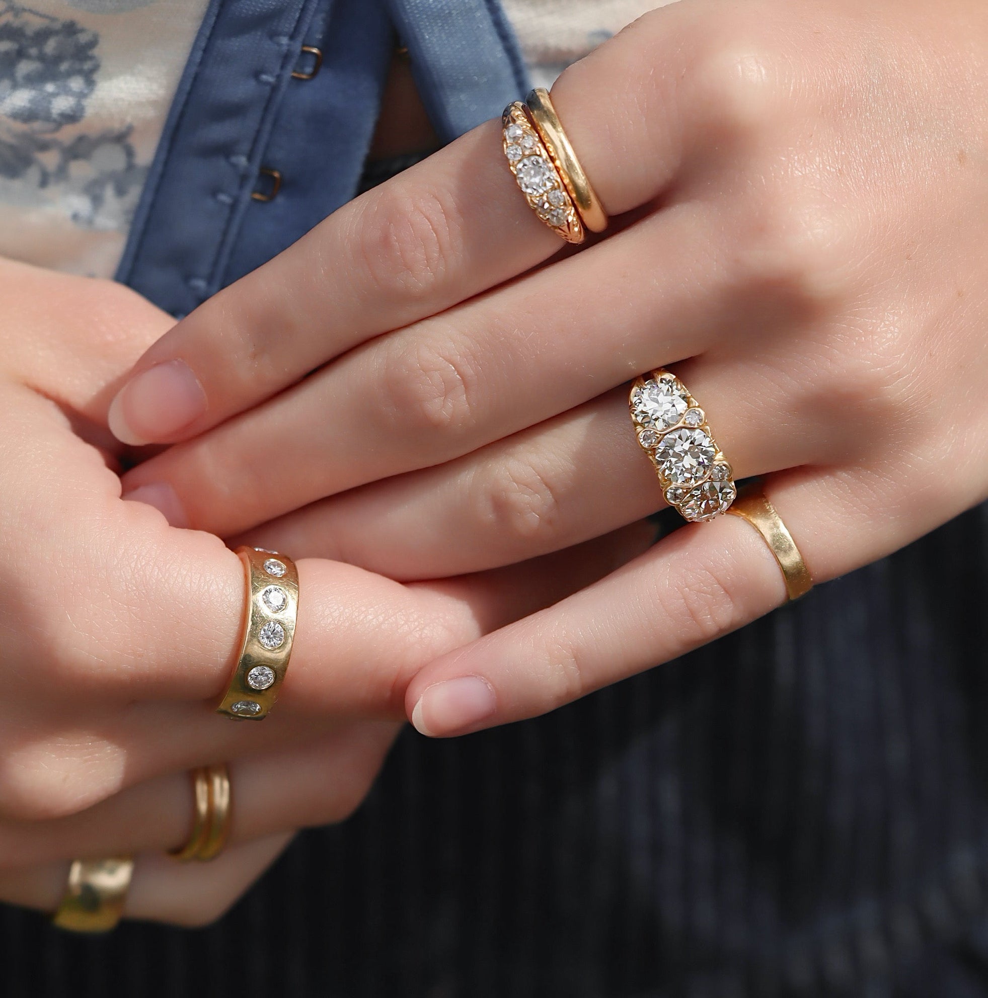 ANTIQUE diamond engagement ring
