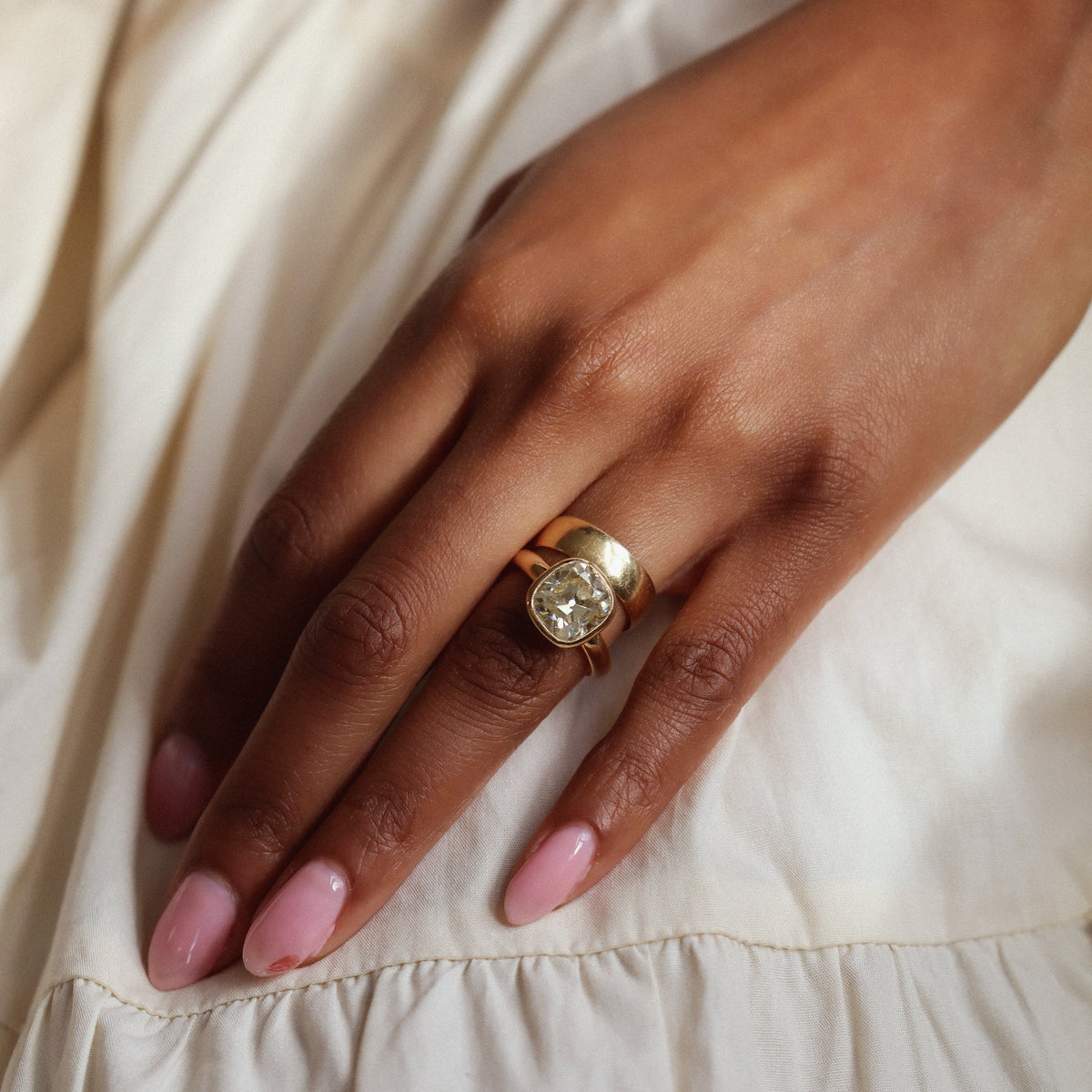 AB MADE diamond engagement ring