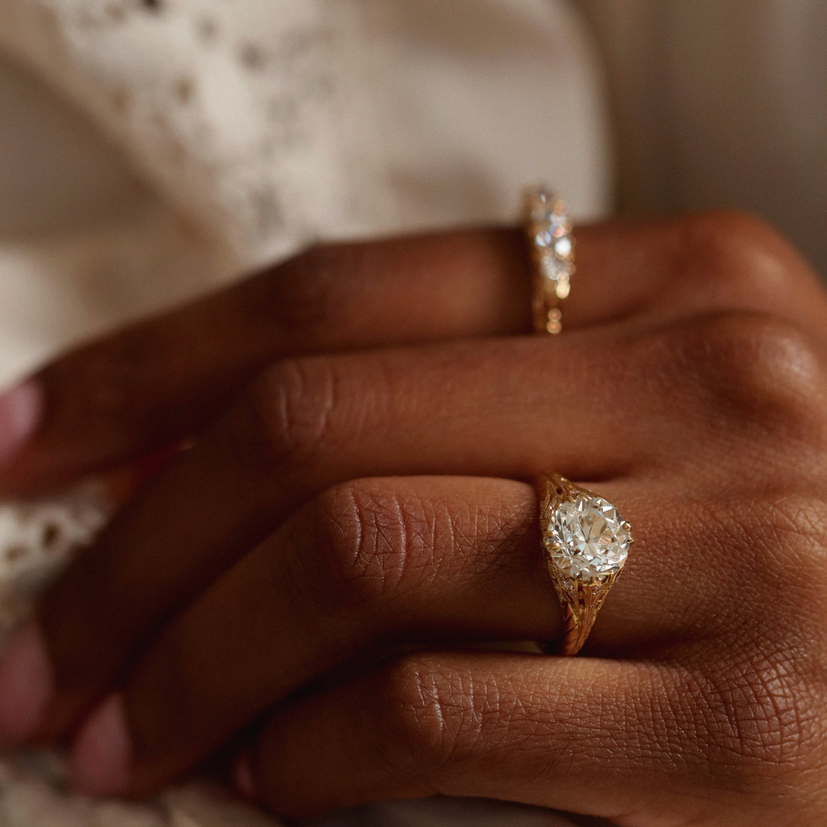 AB MADE diamond engagement ring