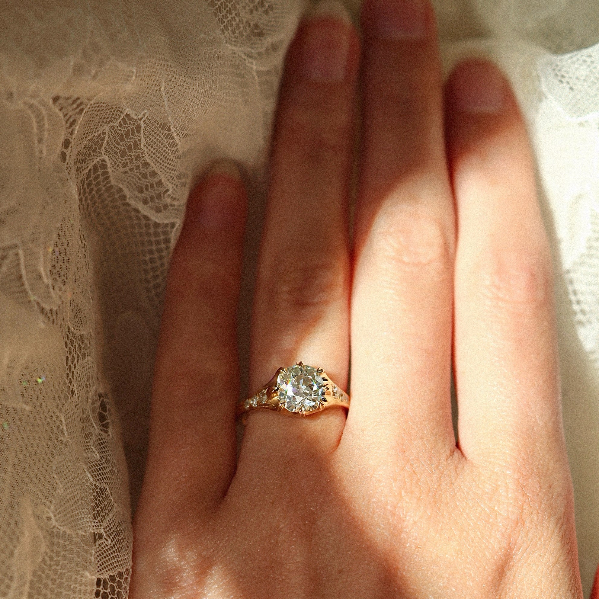 AB MADE diamond engagement ring
