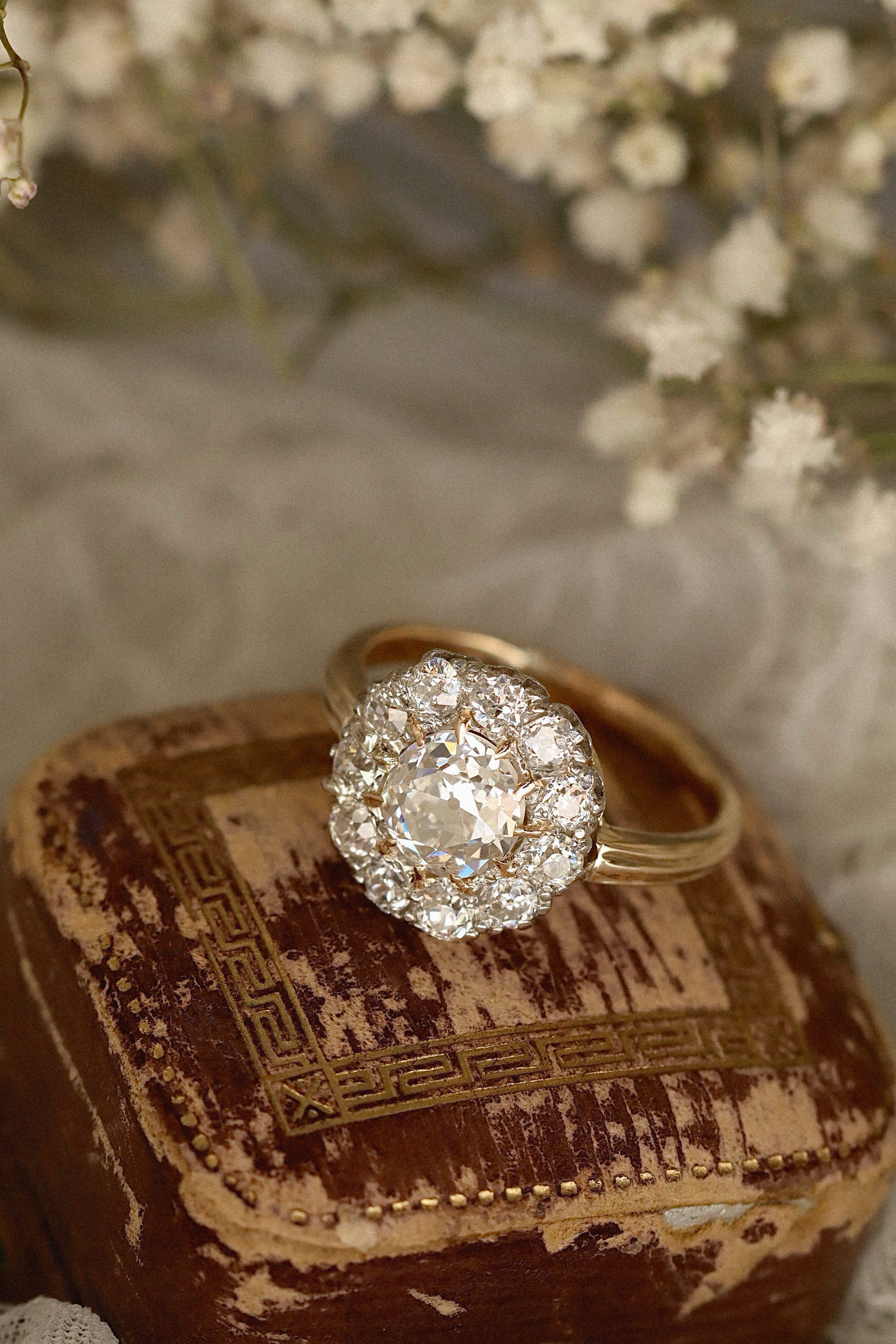 Old European cut diamond Rings