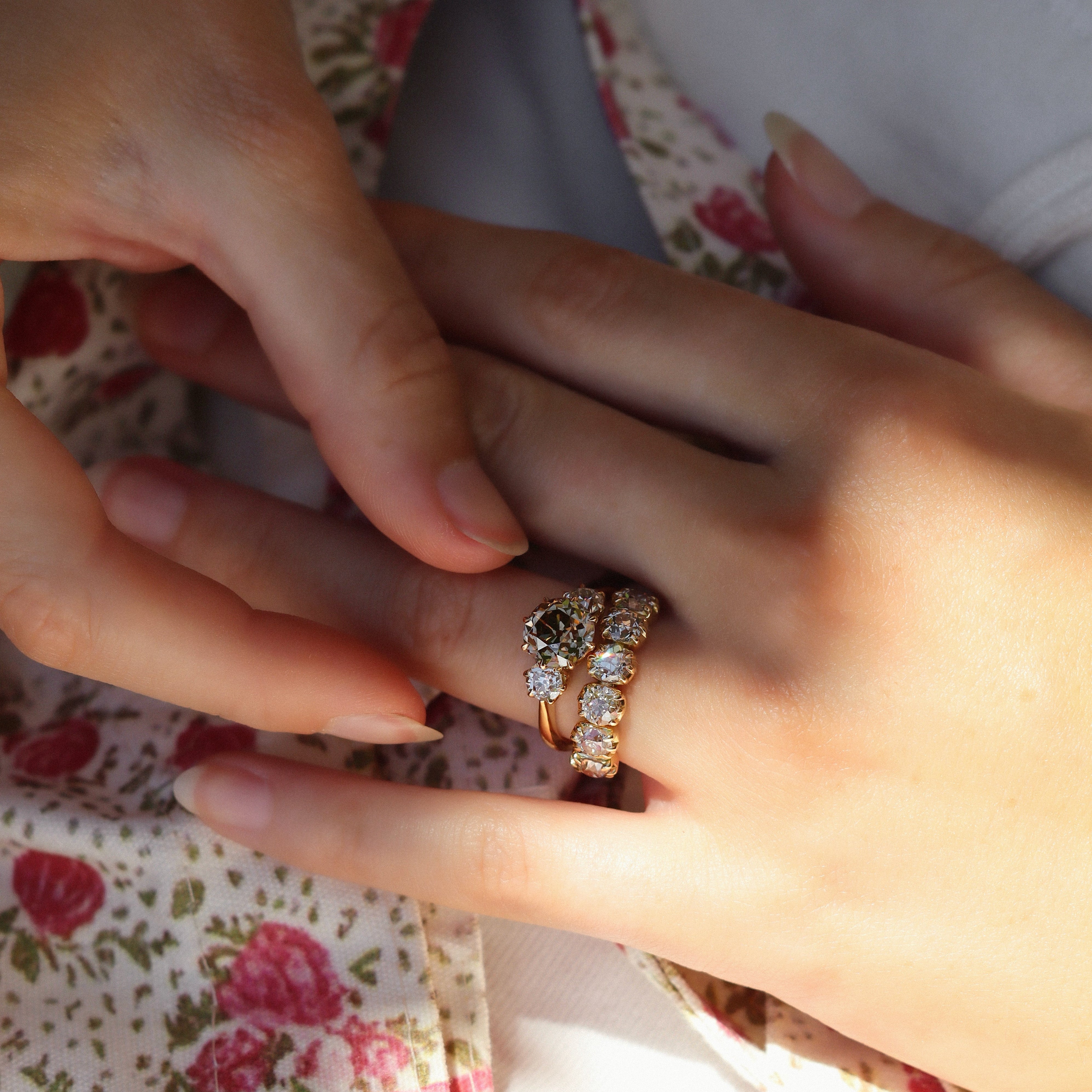 AB MADE diamond engagement ring