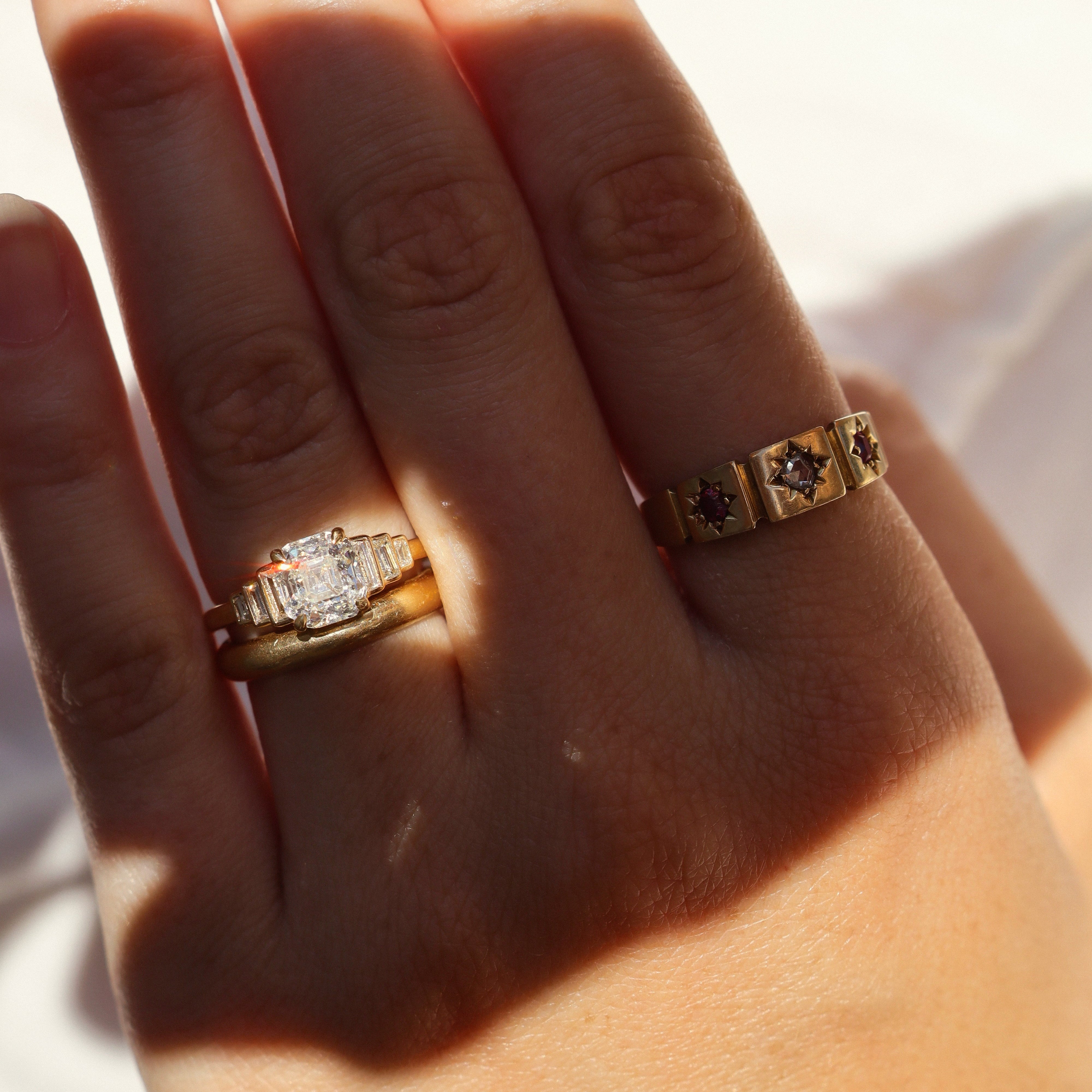 AB MADE diamond engagement ring