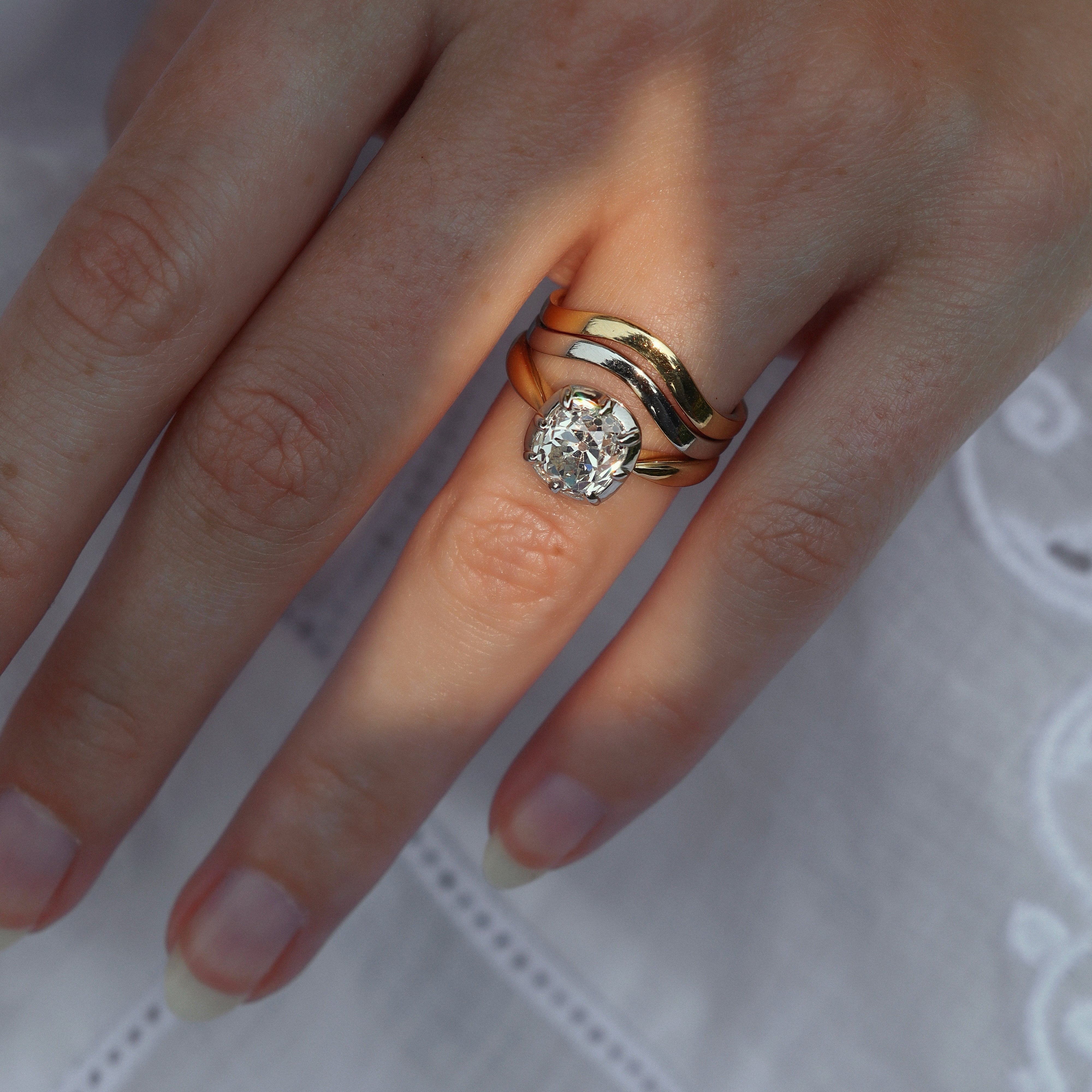 AB MADE diamond engagement ring