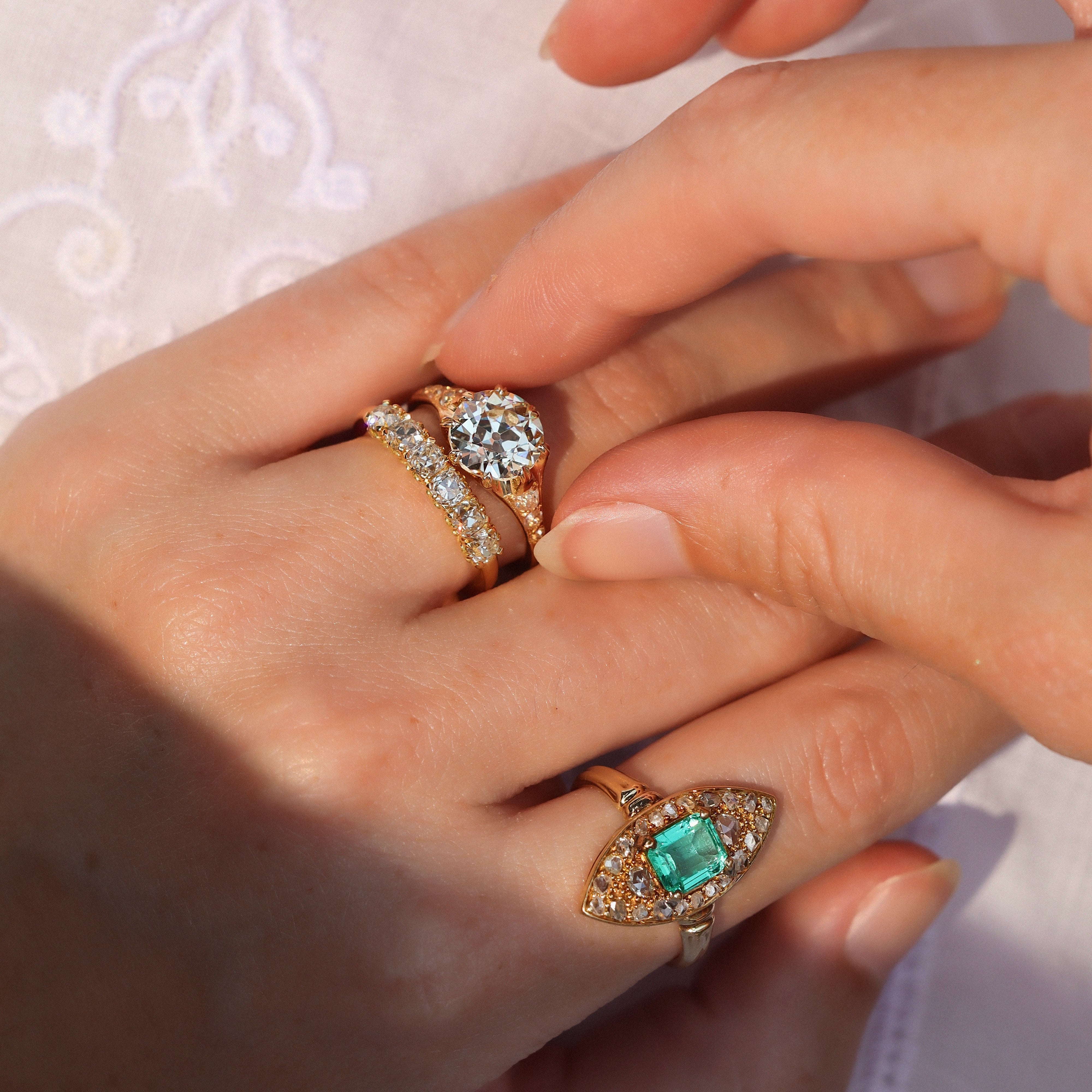 AB MADE diamond engagement ring
