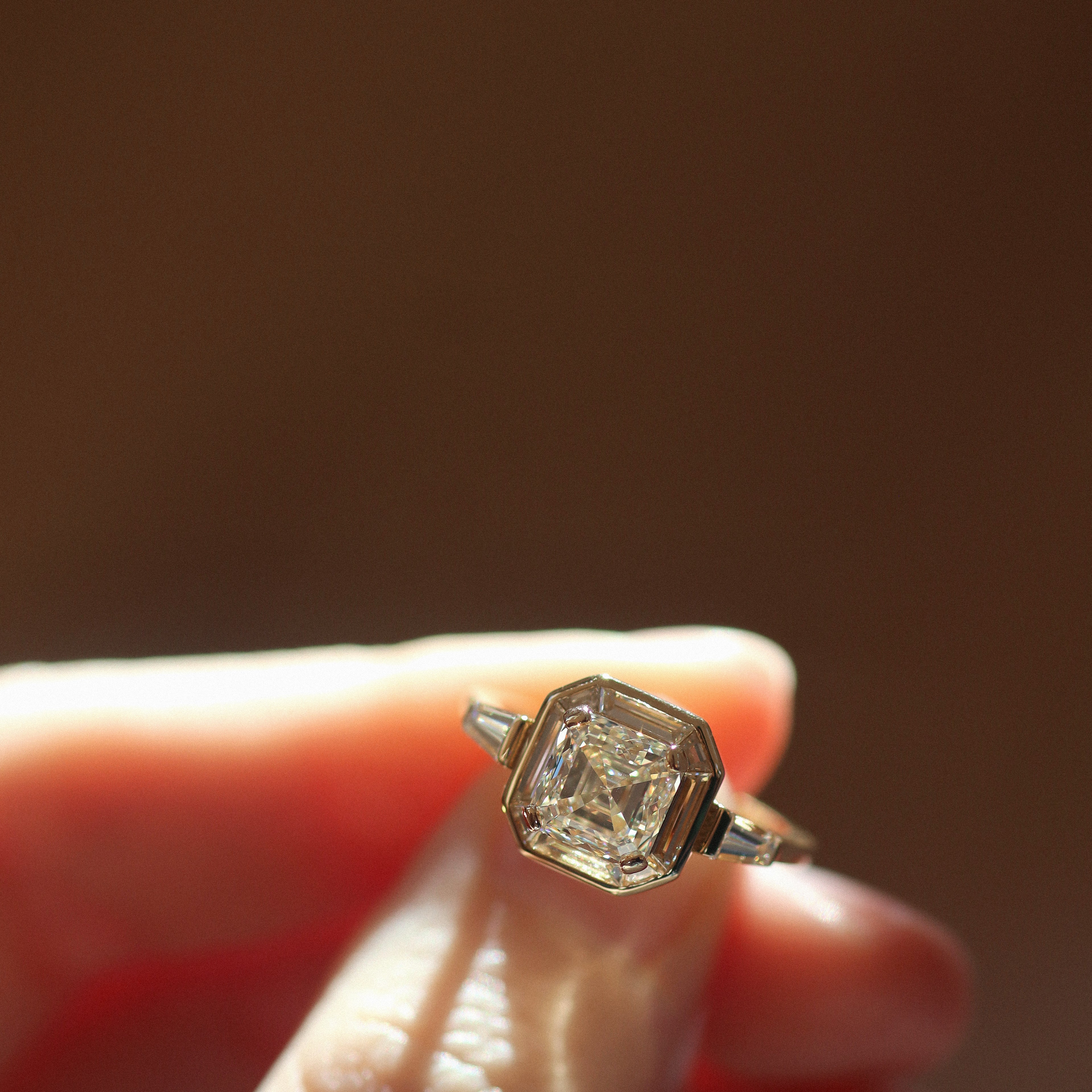 AB MADE diamond engagement ring