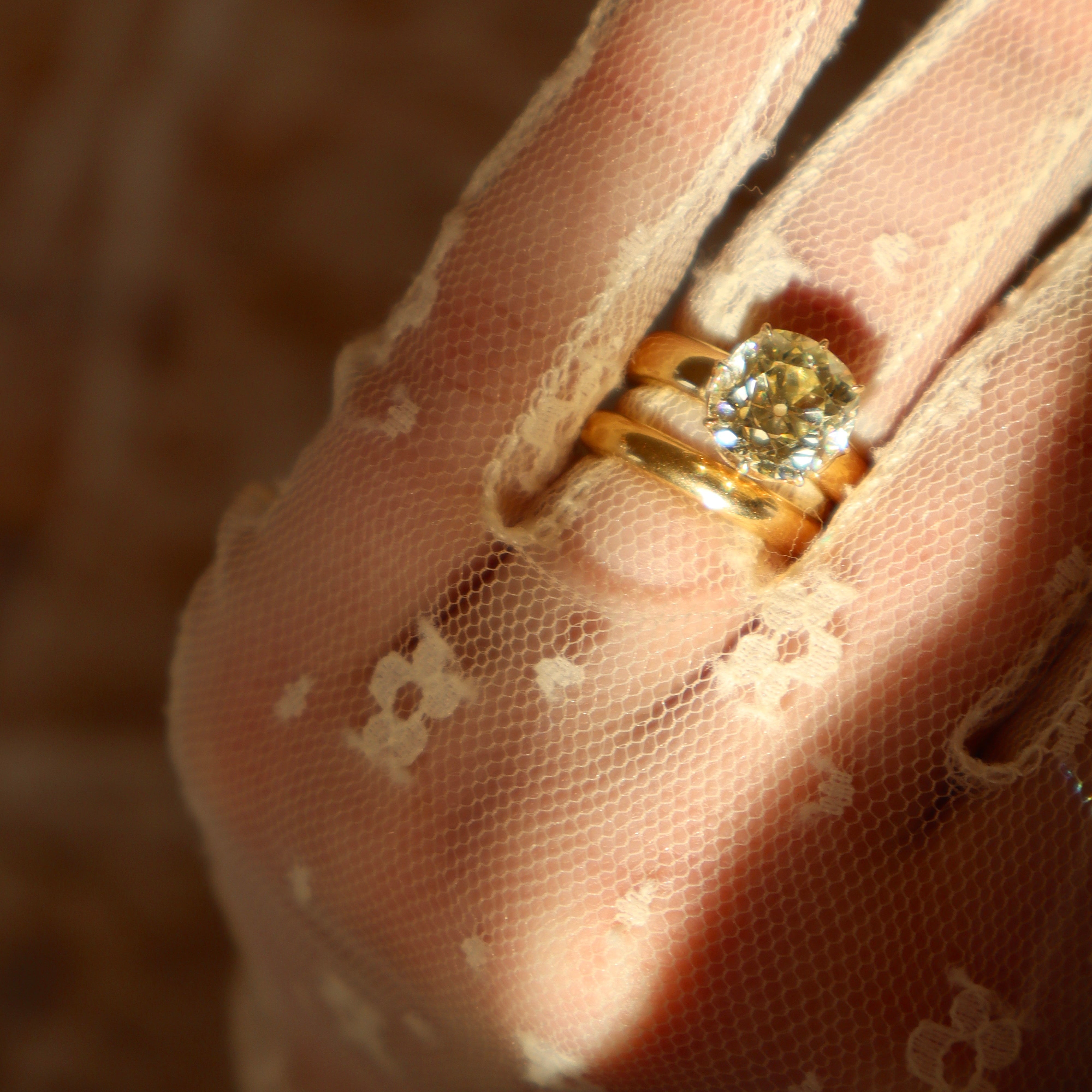 ANTIQUE diamond engagement ring