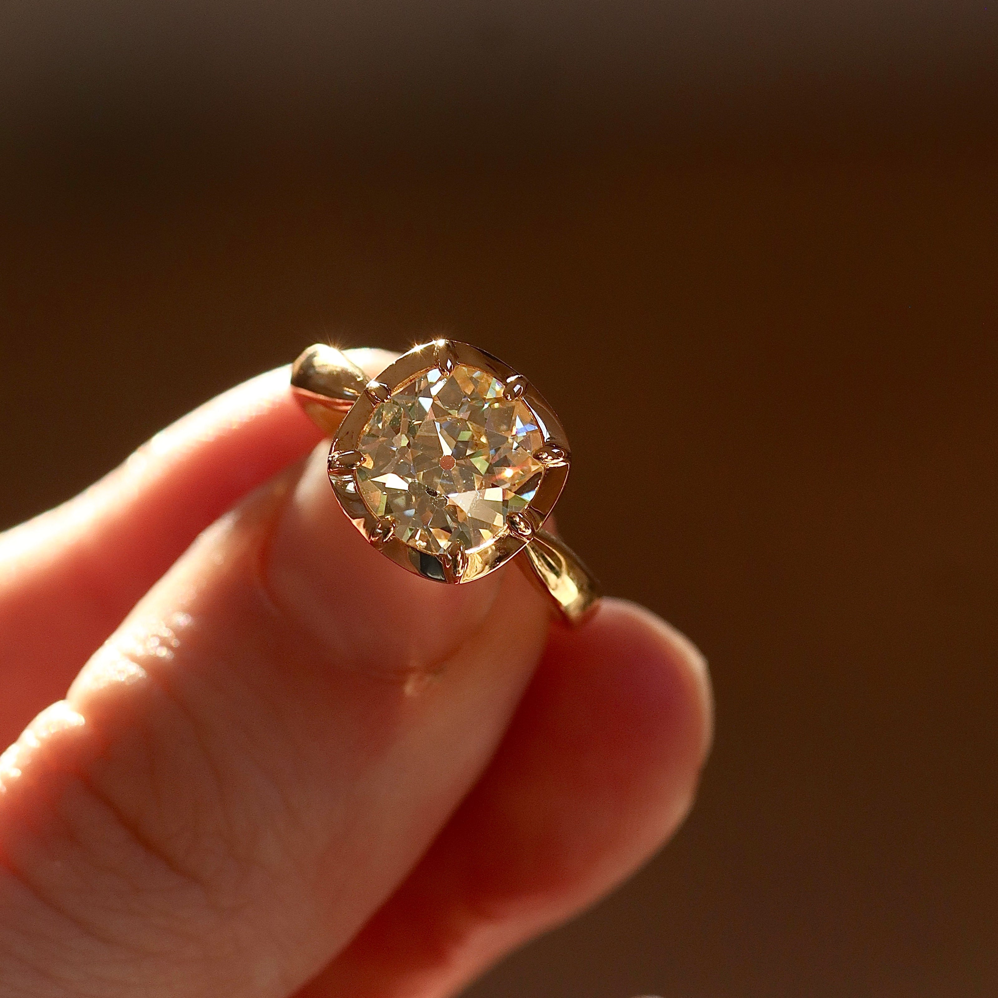 AB MADE diamond engagement ring
