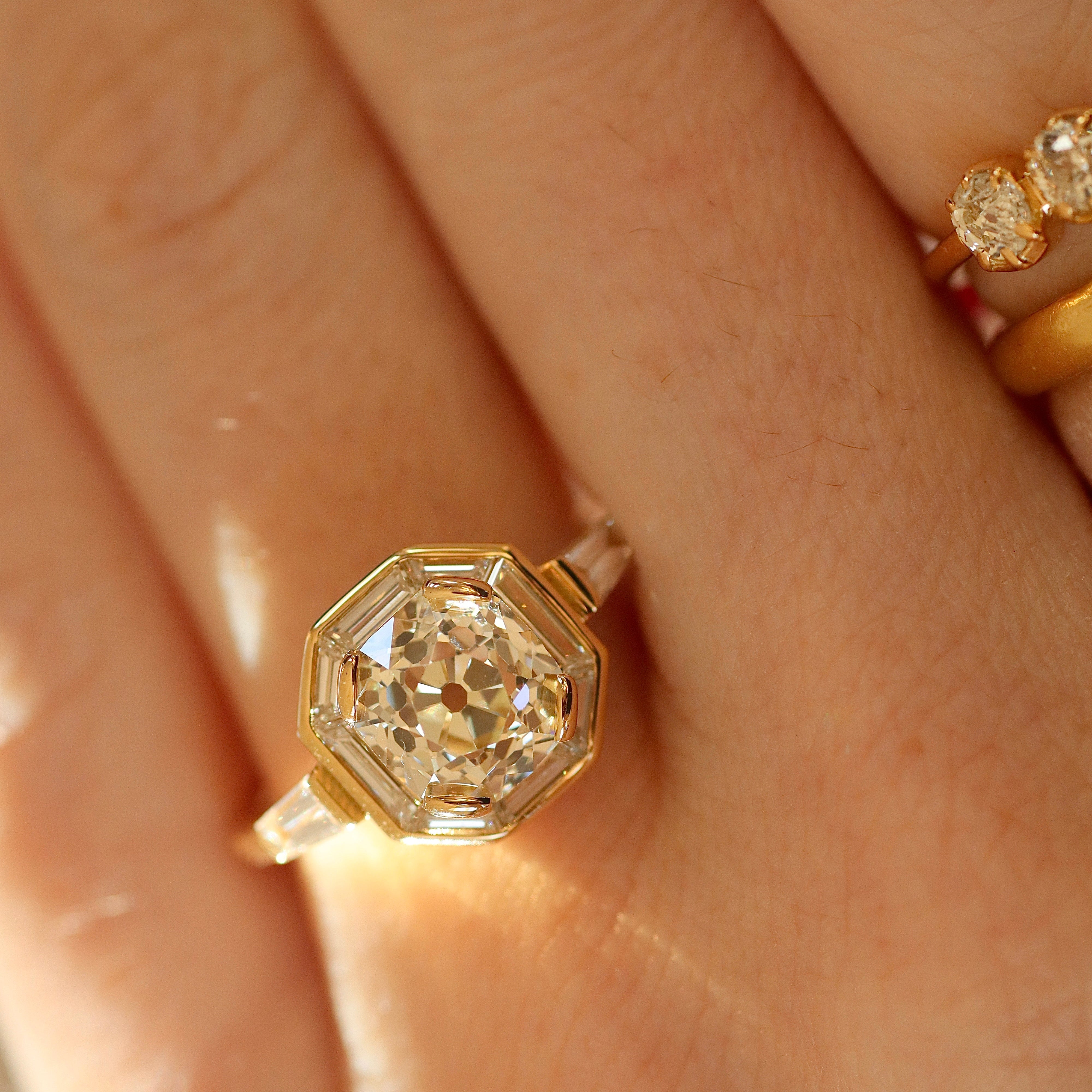 AB MADE diamond engagement ring