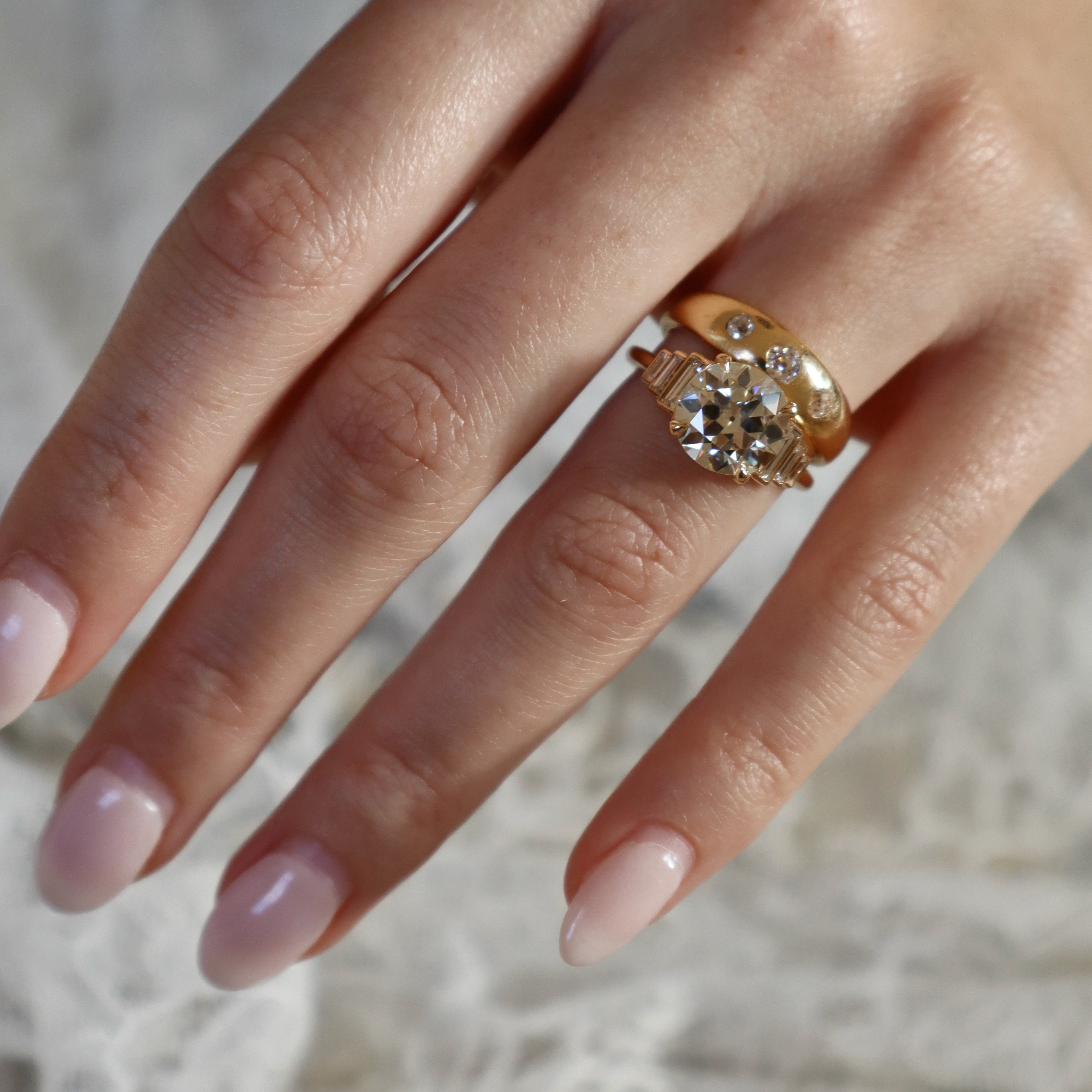 AB MADE diamond engagement ring