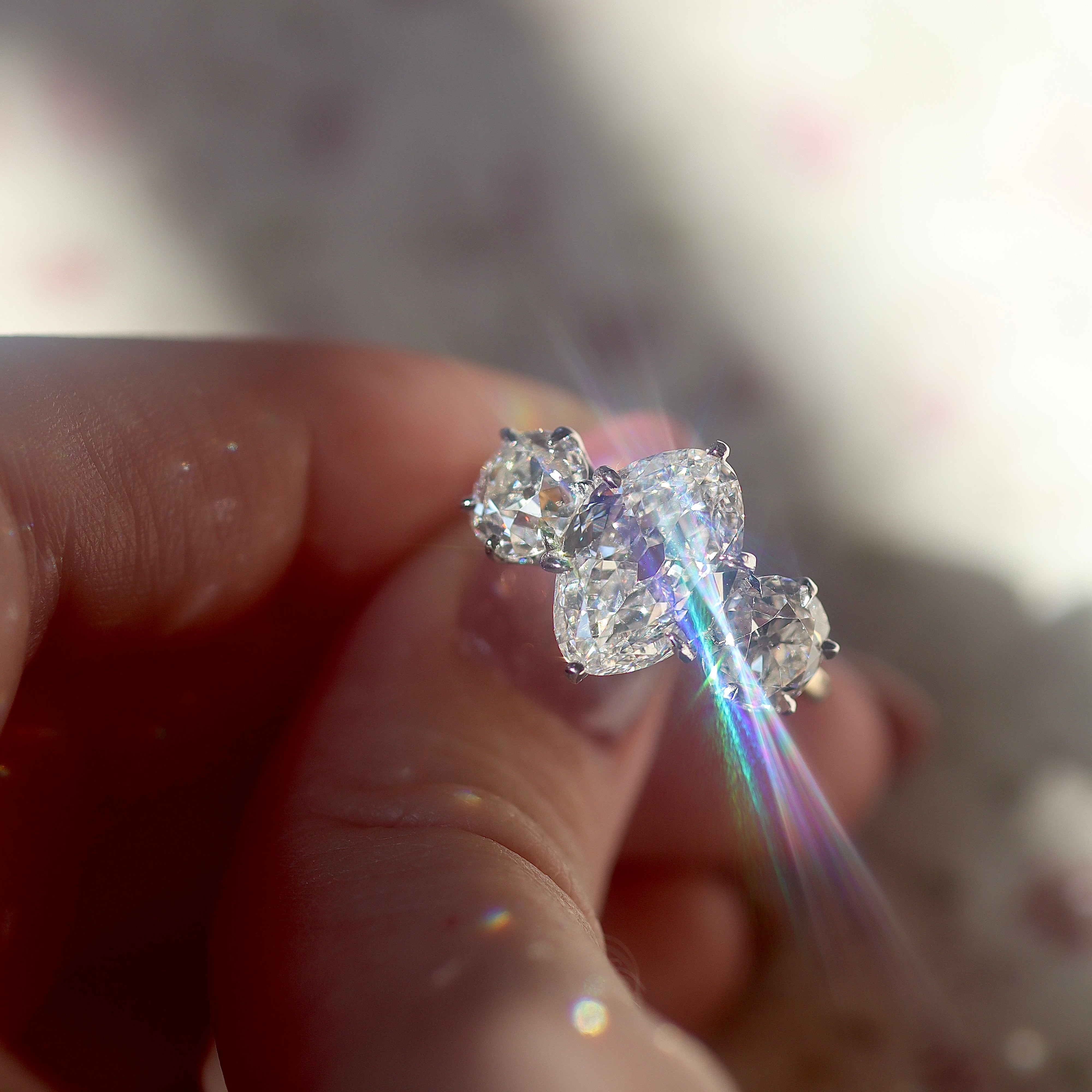 AB MADE diamond engagement ring