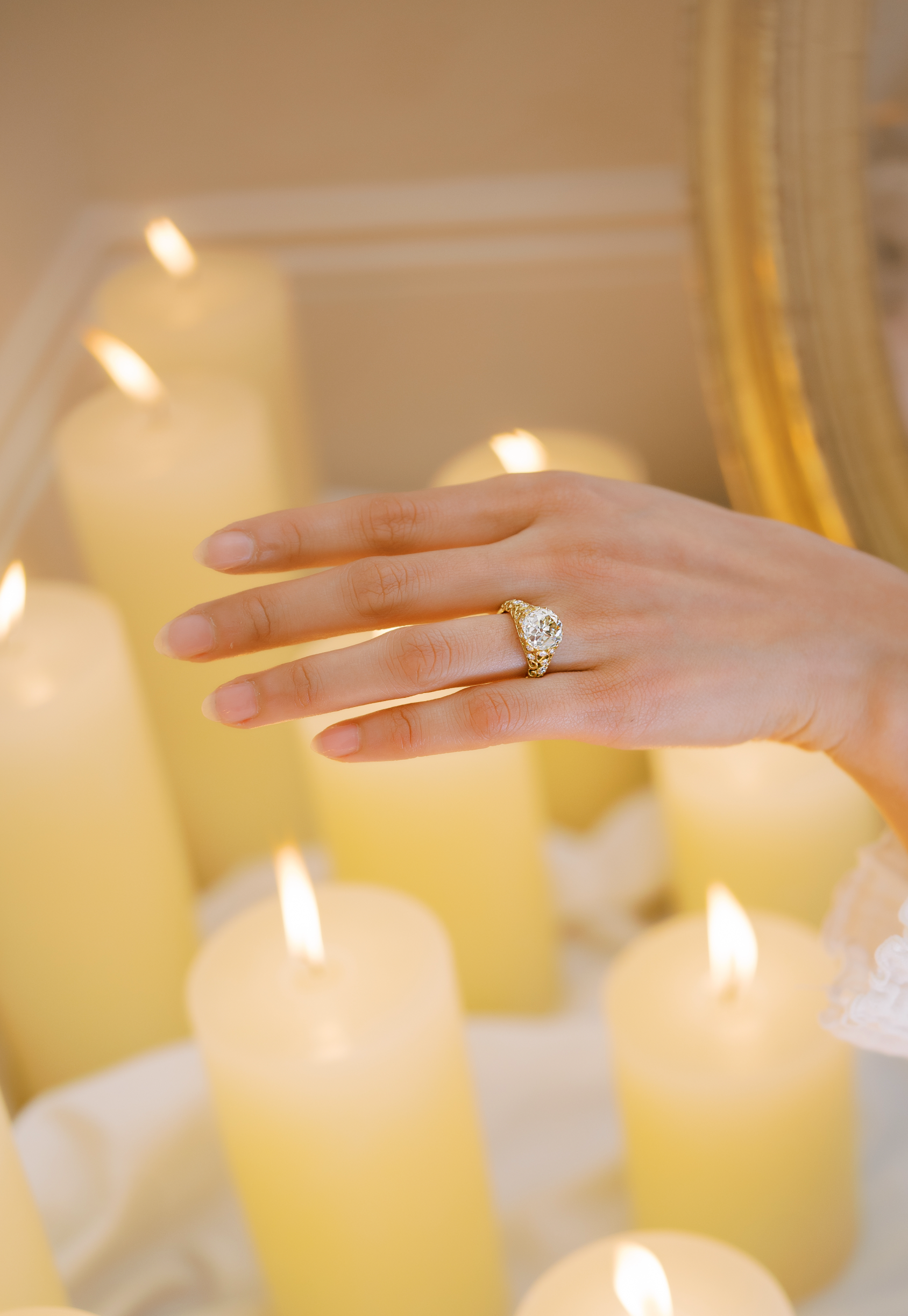 AB MADE diamond engagement ring