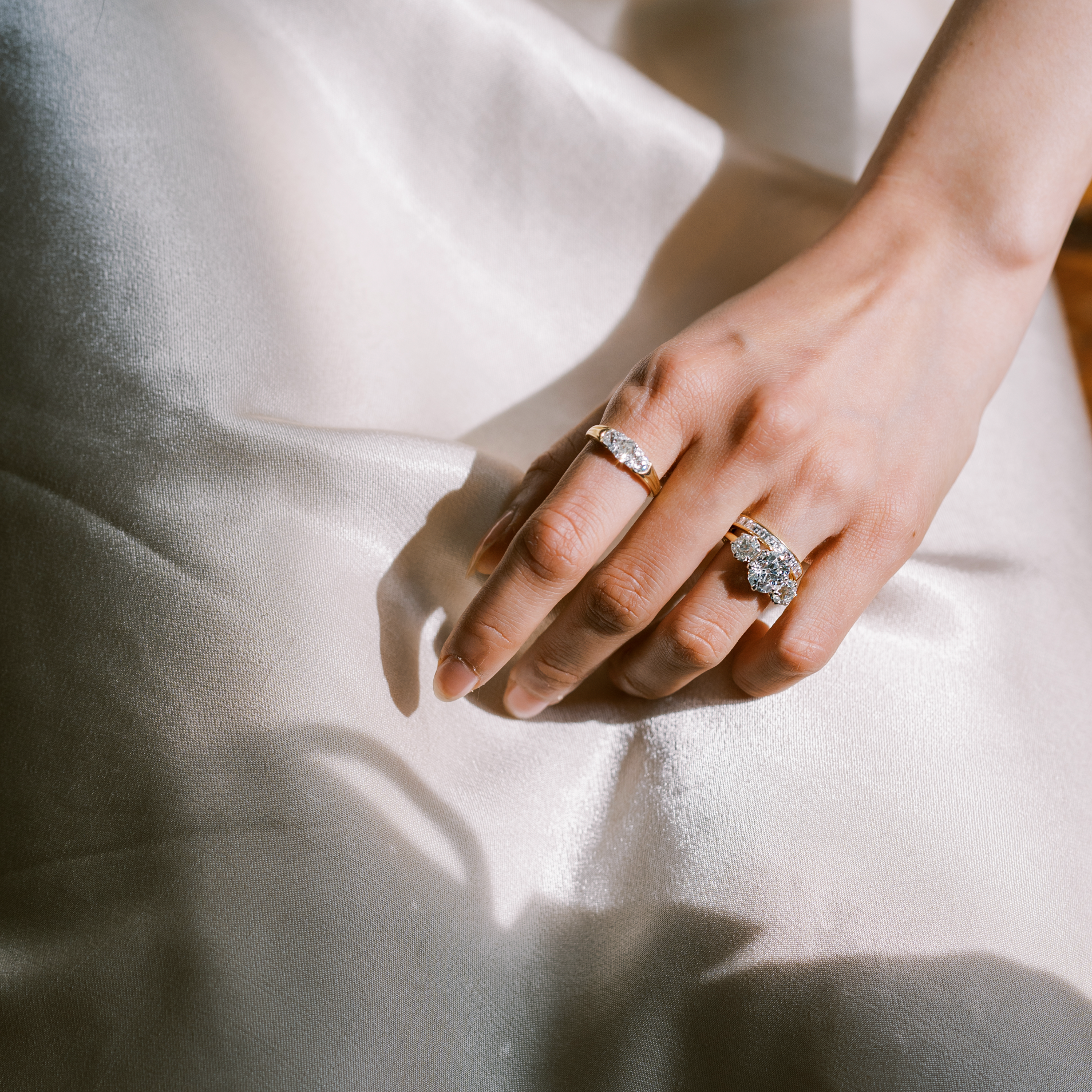 AB MADE diamond engagement ring