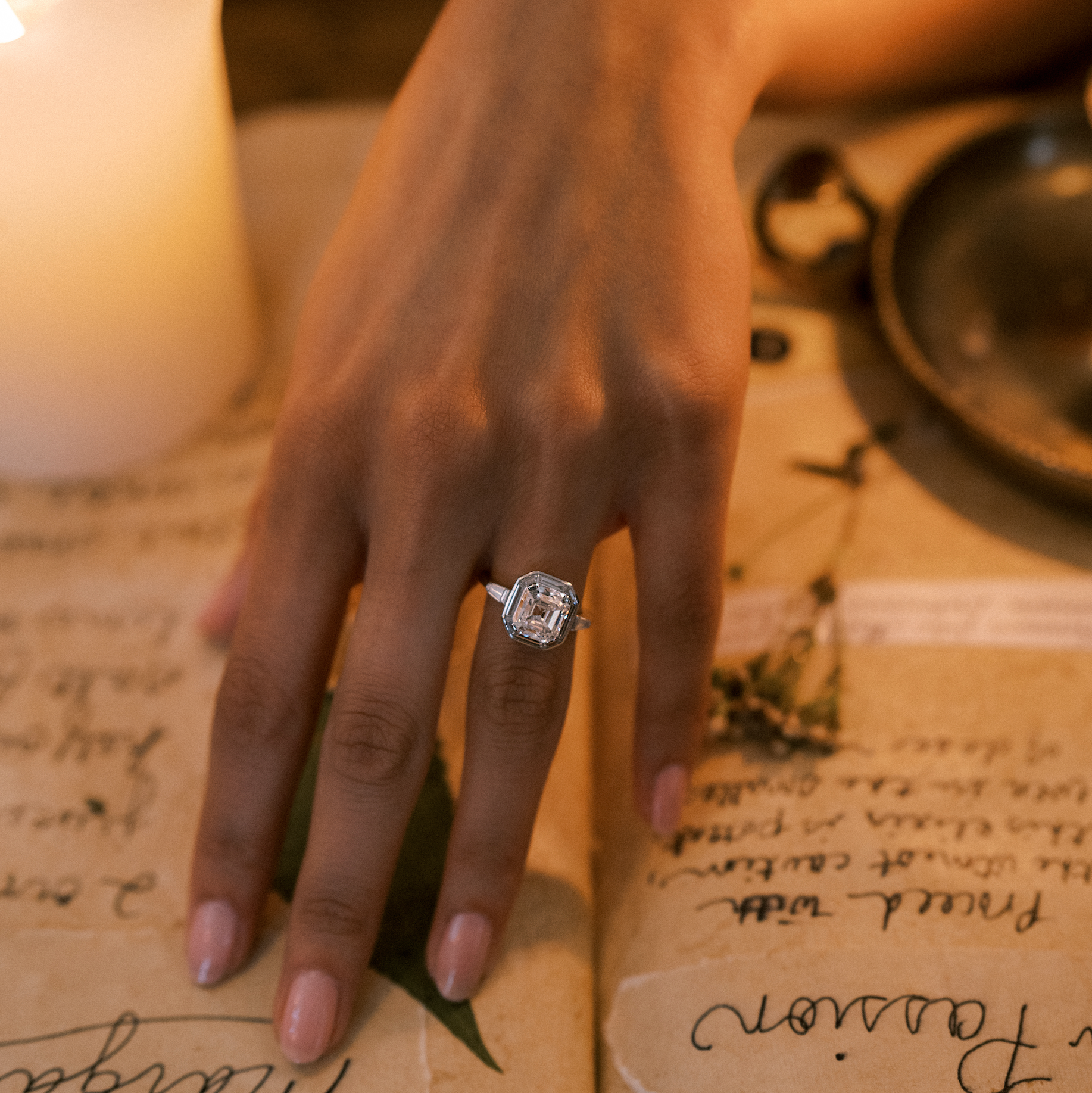 AB MADE diamond engagement ring