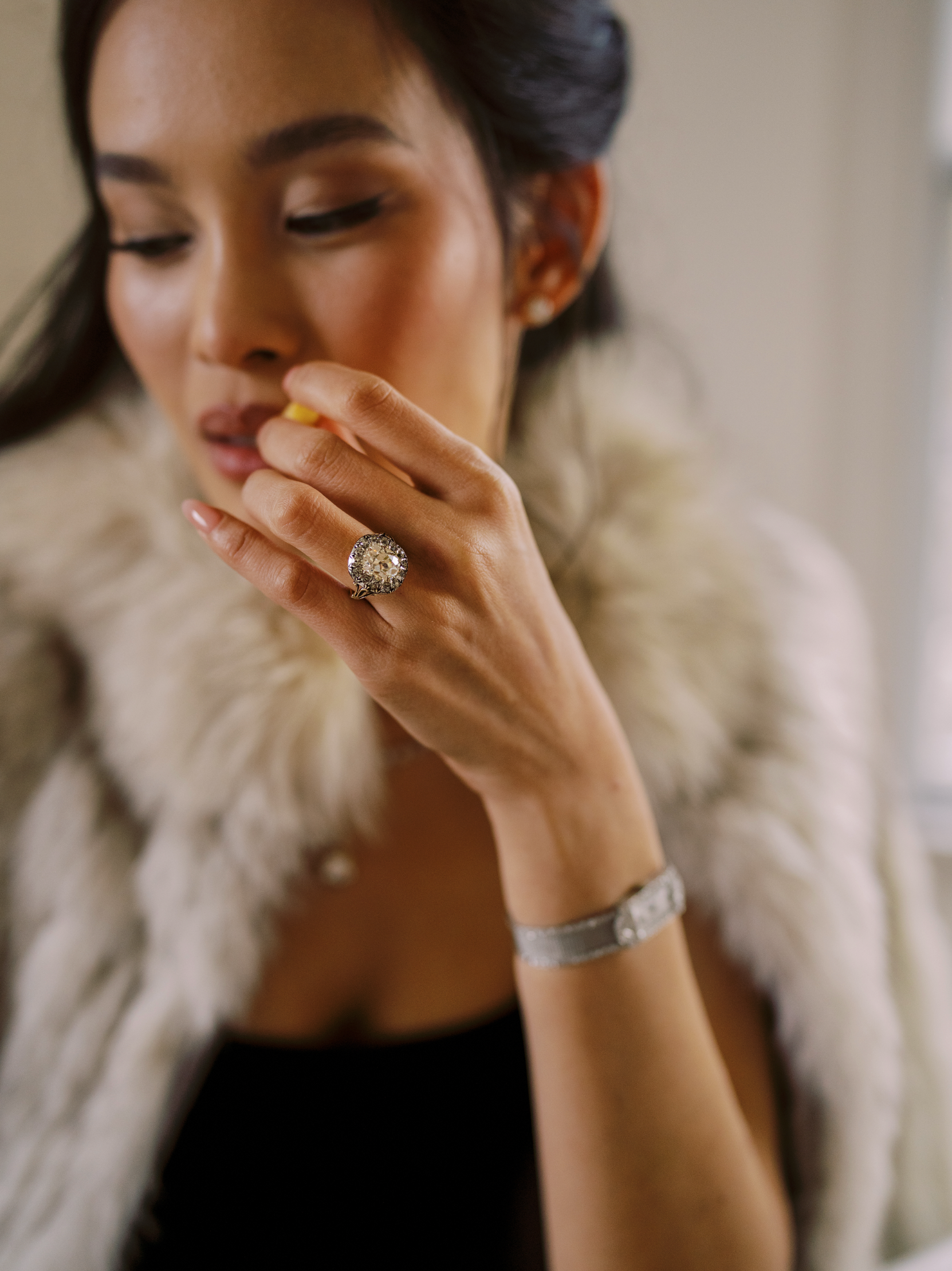 ANTIQUE diamond engagement ring