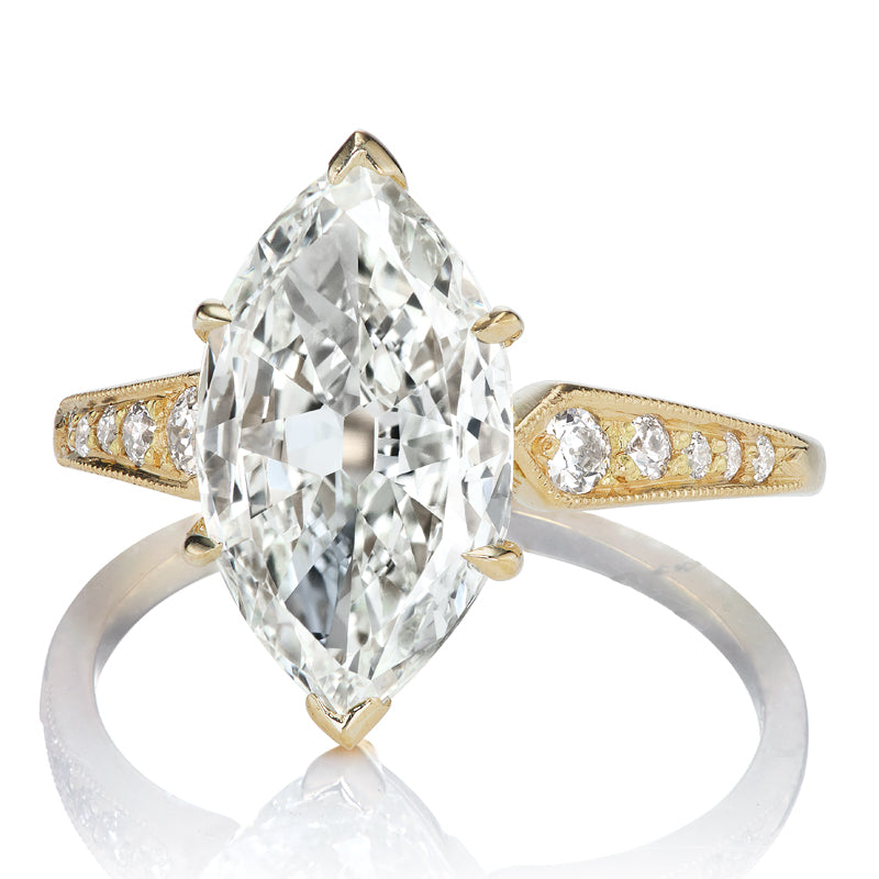 3.02ct Marquise Cut Diamond diamond engagement ring