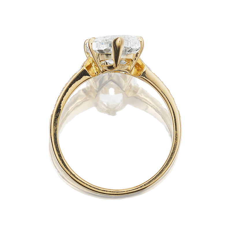 3-4 Carats vintage engagement ring