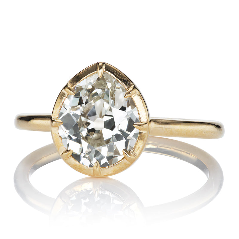 1.75ct Pear Cut Diamond diamond engagement ring