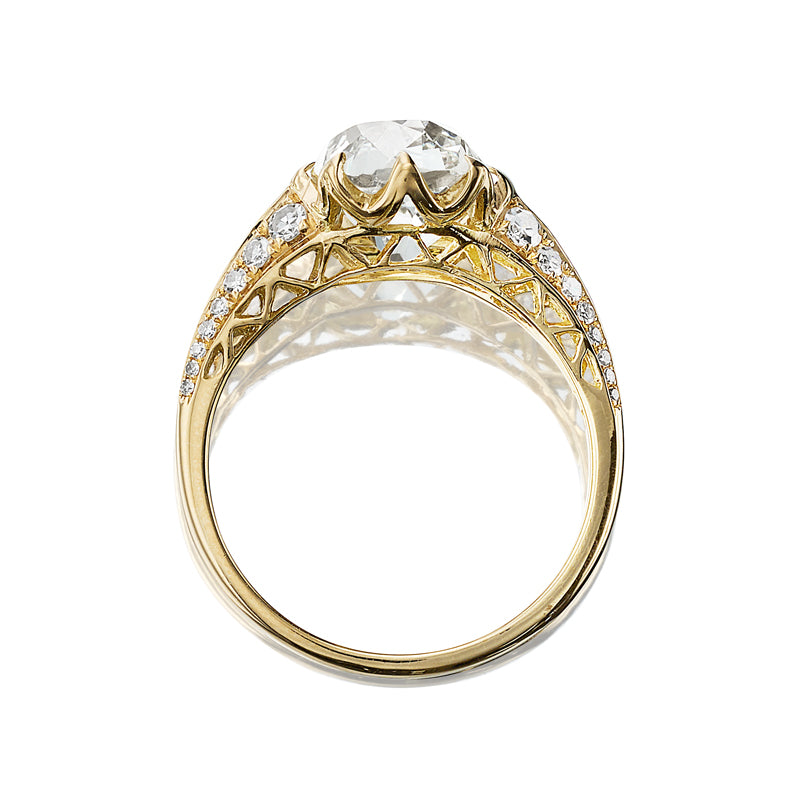 3-4 Carats vintage engagement ring