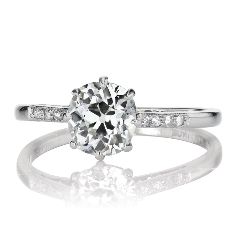 1.27ct Old Mine Cut Diamond diamond engagement ring