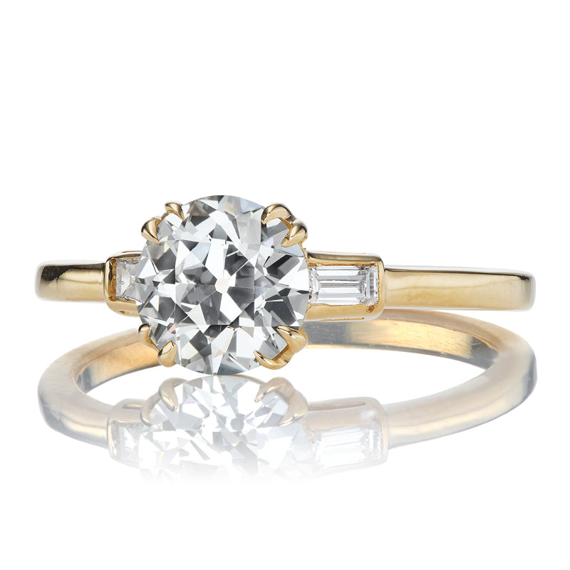 1.22ct Old Mine Cut Diamond diamond engagement ring