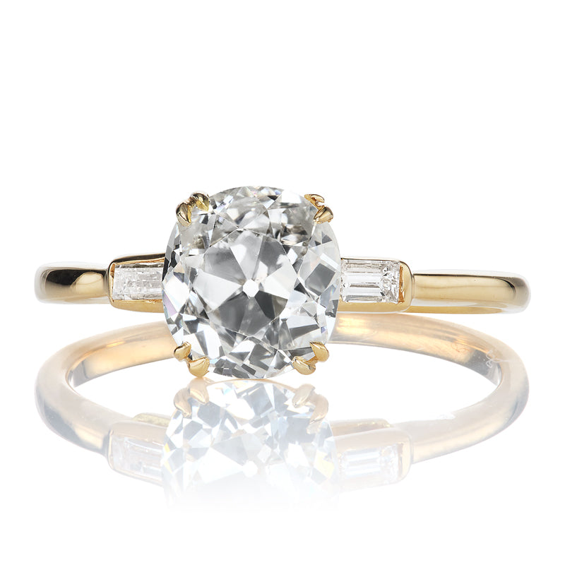 1.43 Old Mine Cut Diamond diamond engagement ring