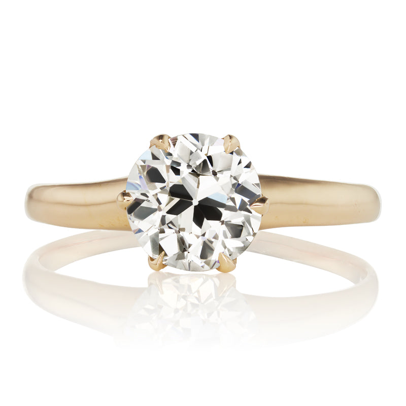 1.5 Carat Vintage Diamond Ring in Gold Setting
