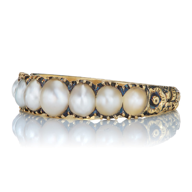 Vintage Pearl Band diamond