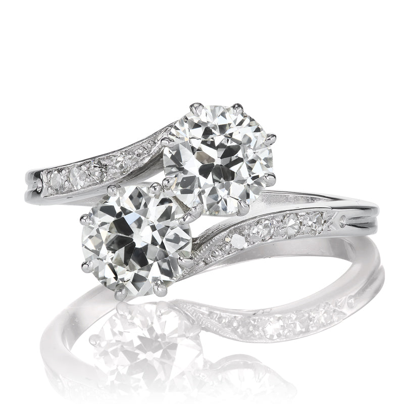 Vintage Toi et Moi Ring diamond