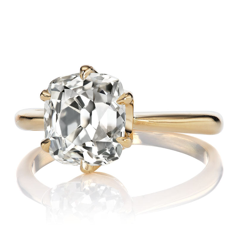 2.89ct Old Mine Cut Diamond diamond engagement ring