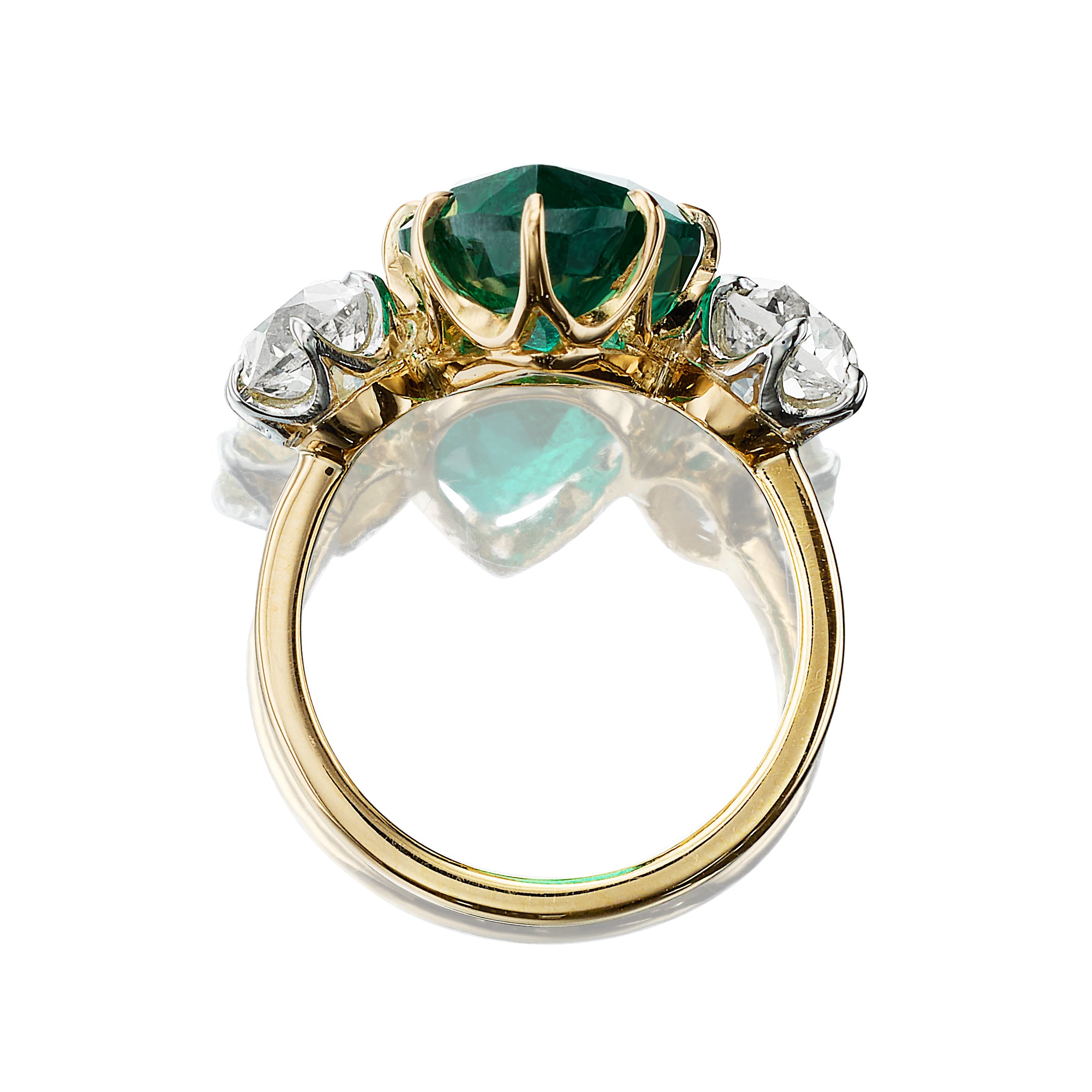 5+ Carats gemstones vintage engagement ring