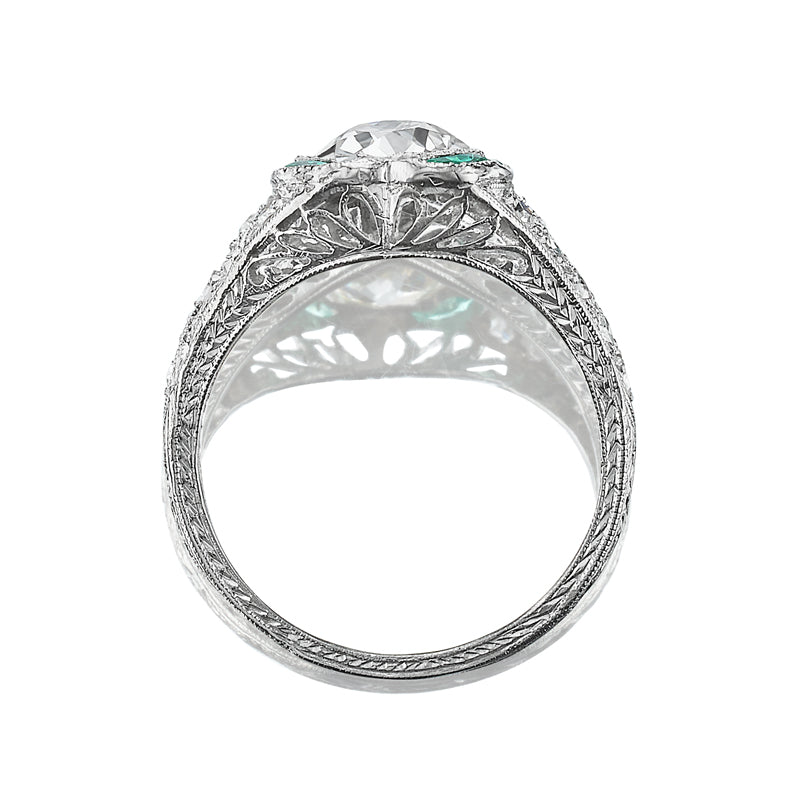 1-2 Carats gemstones vintage engagement ring