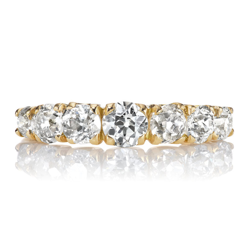 Seven Stone Half Hoop Diamond Band